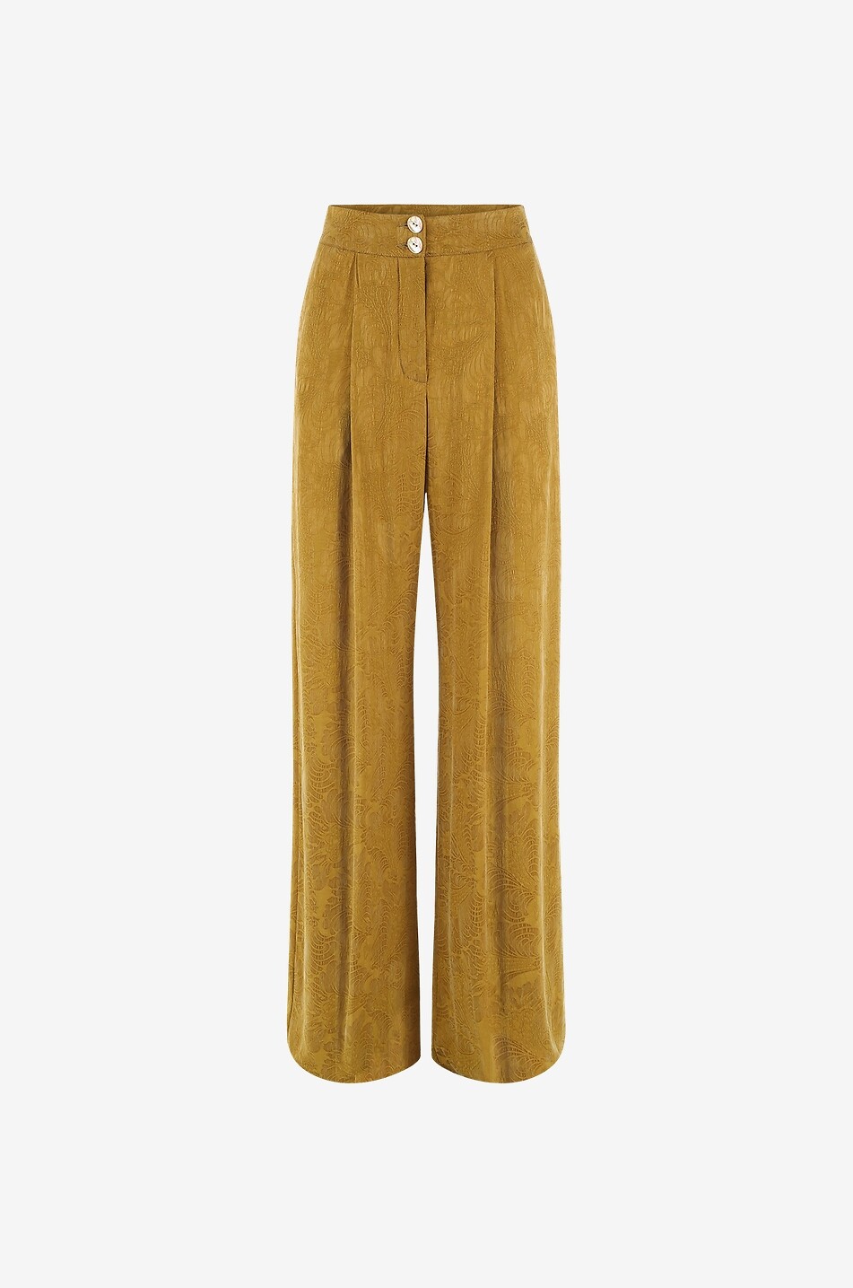 Pantalon à jambes larges en cupro et viscose Pascal