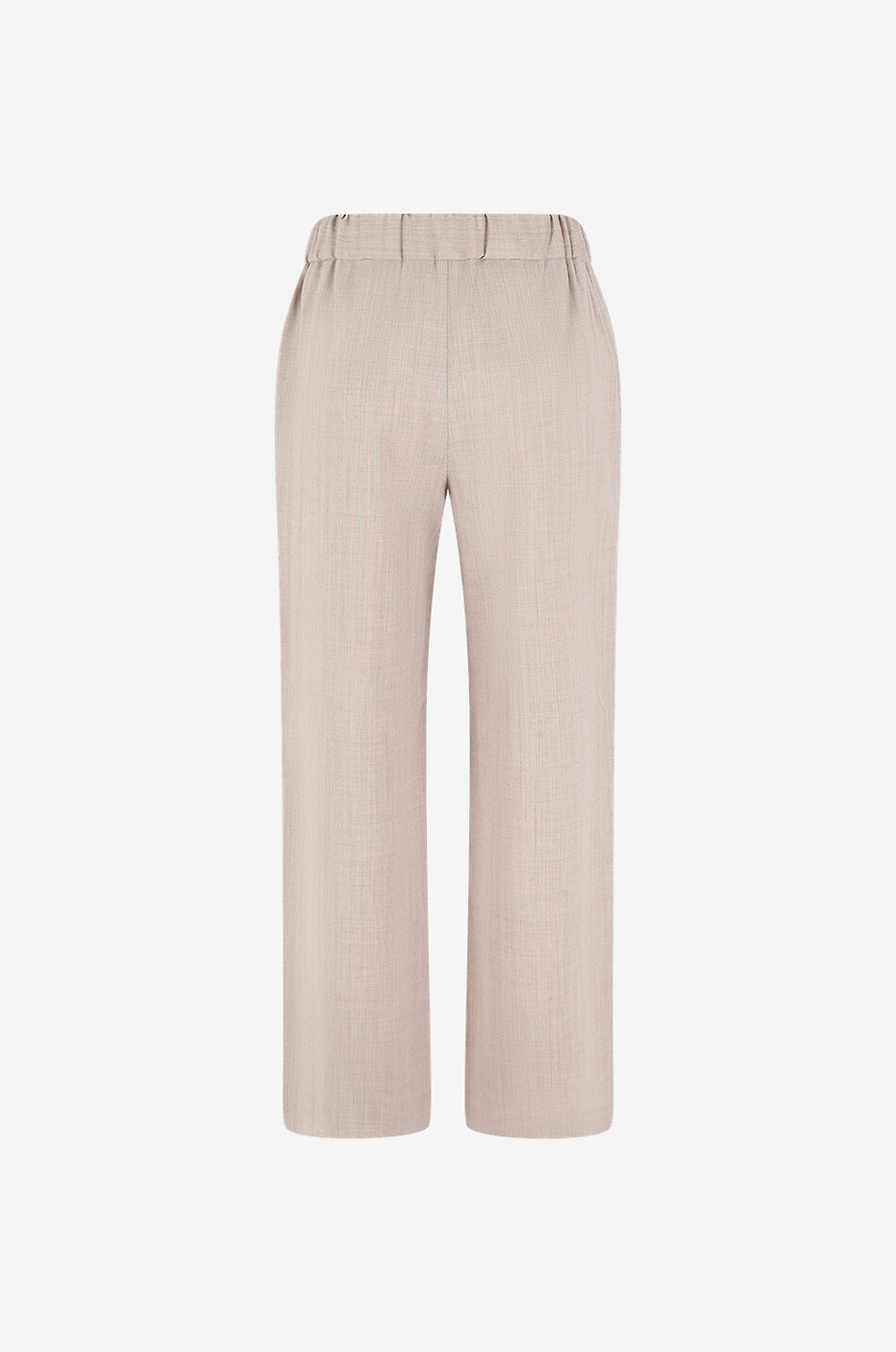 Pantalon large milleraie en laine vierge Connie