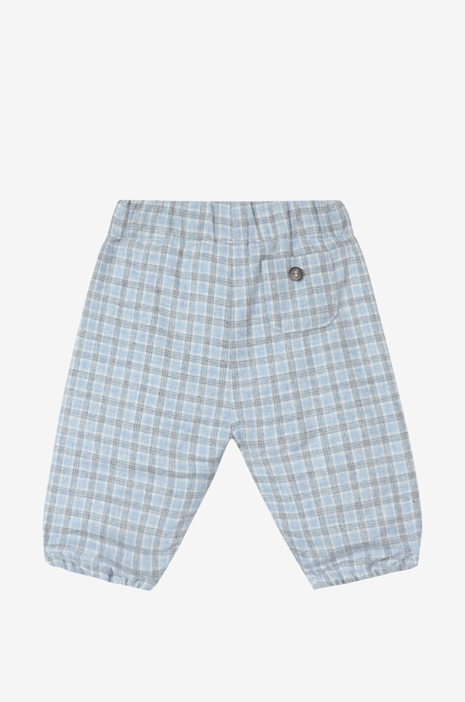 Padded checked baby trousers