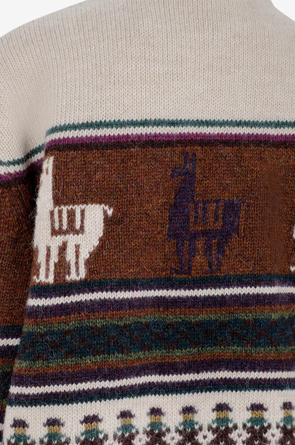 SOEUR Pull jacquard épais Vivien Femme MULTICOLORE 3