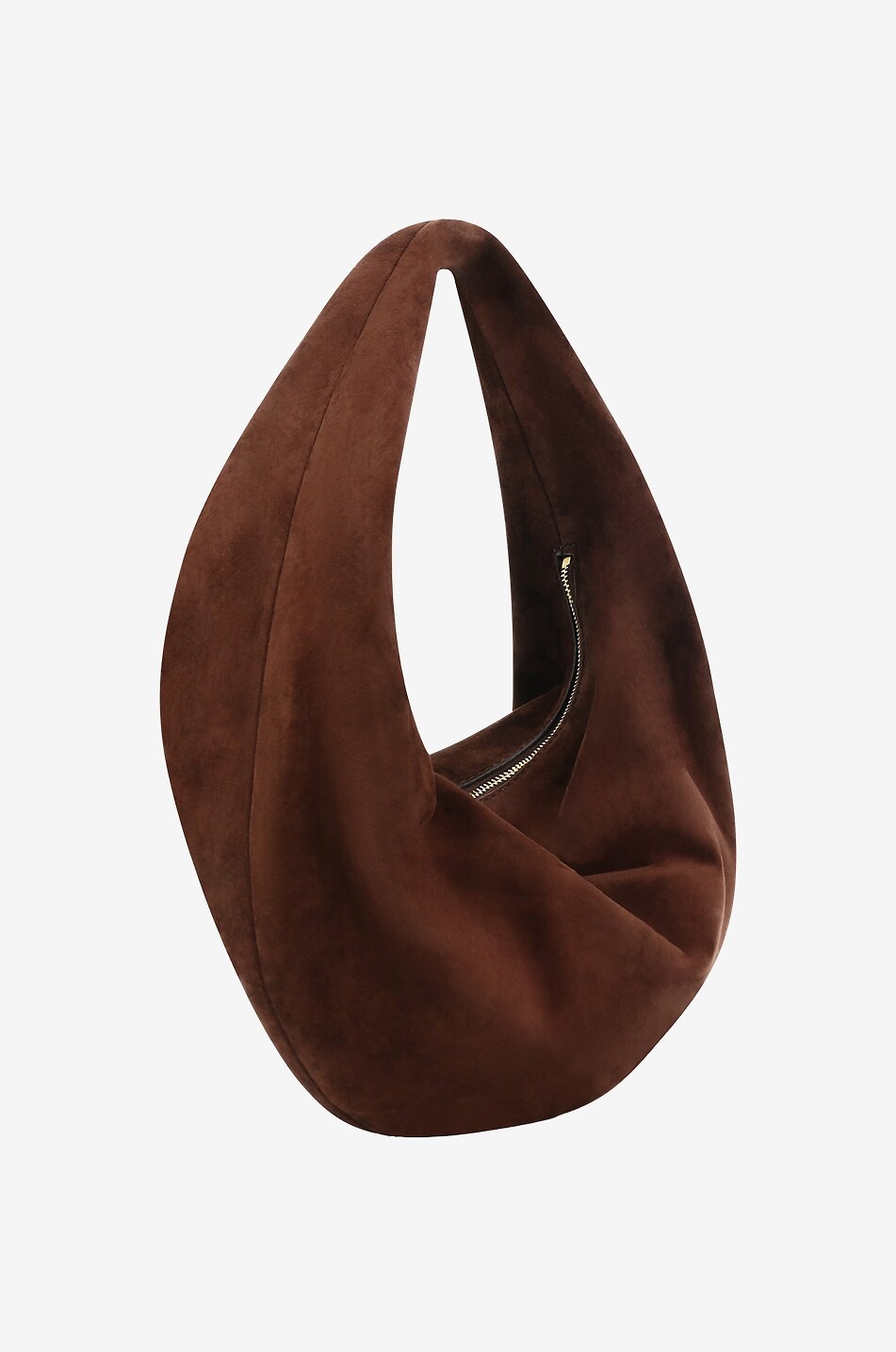 KHAITE Sac hobo en daim Olivia Medium Femme MARRON 2