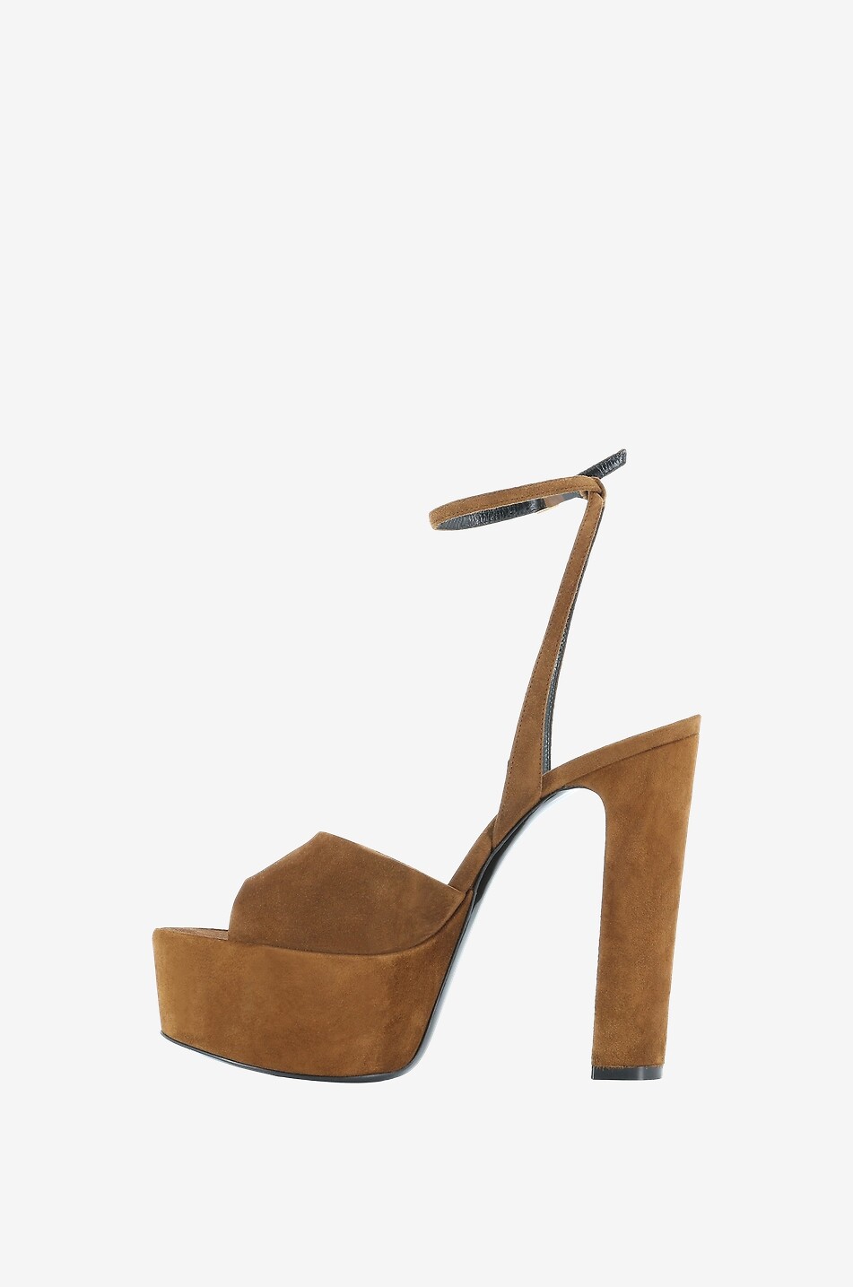SAINT LAURENT PARIS Jodie 95 heeled platform sandals Women BROWN 3
