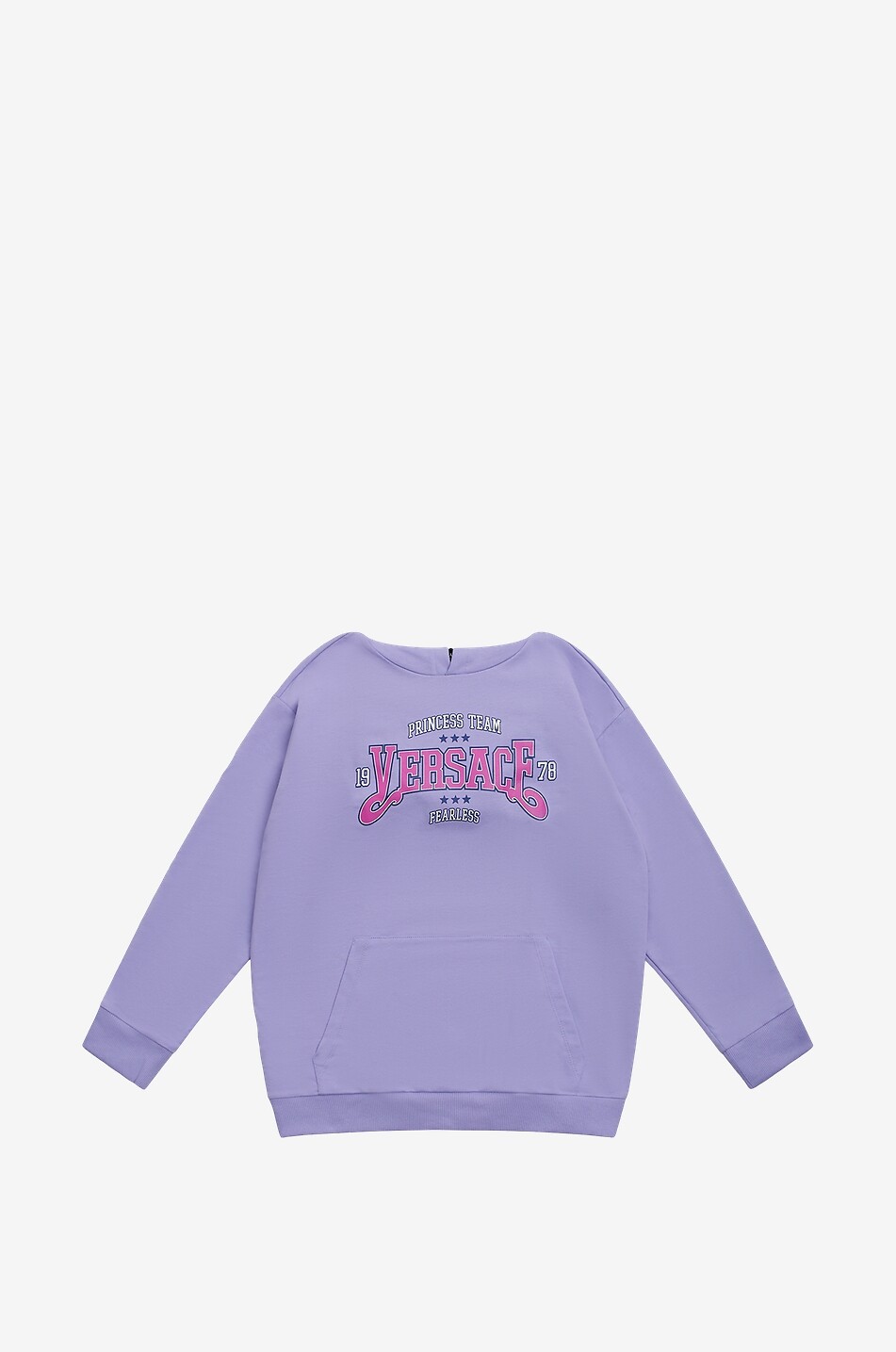 Varsity Versace girl's oversize hooded sweatshirt