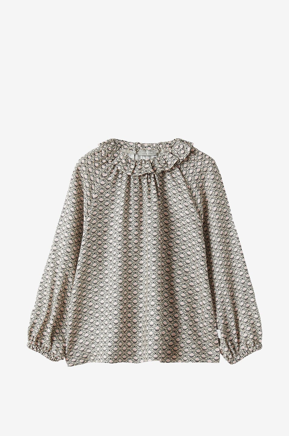 Mädchen-Bluse aus geblümter Viskose