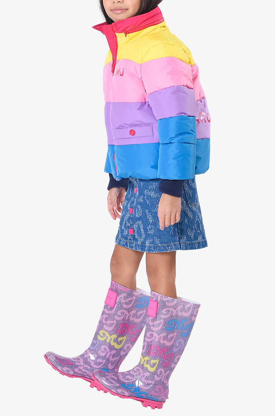 Doudoune fille Rainbow Stripes