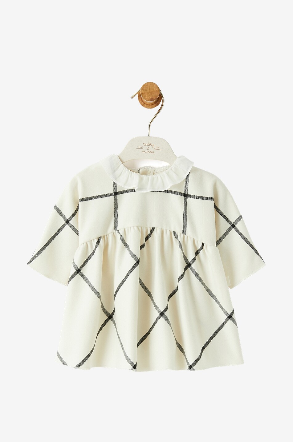 TEDDY & MINOU Robe en viscose bébé Bébé BLANC 1