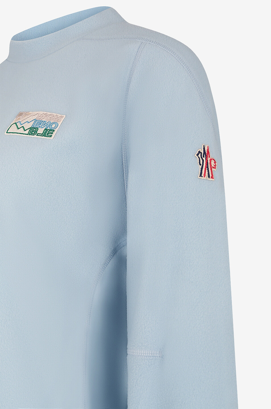 MONCLER GRENOBLE Sweat-shirt à col rond en polaire #GRENOBLE Femme BLEU CLAIR 3