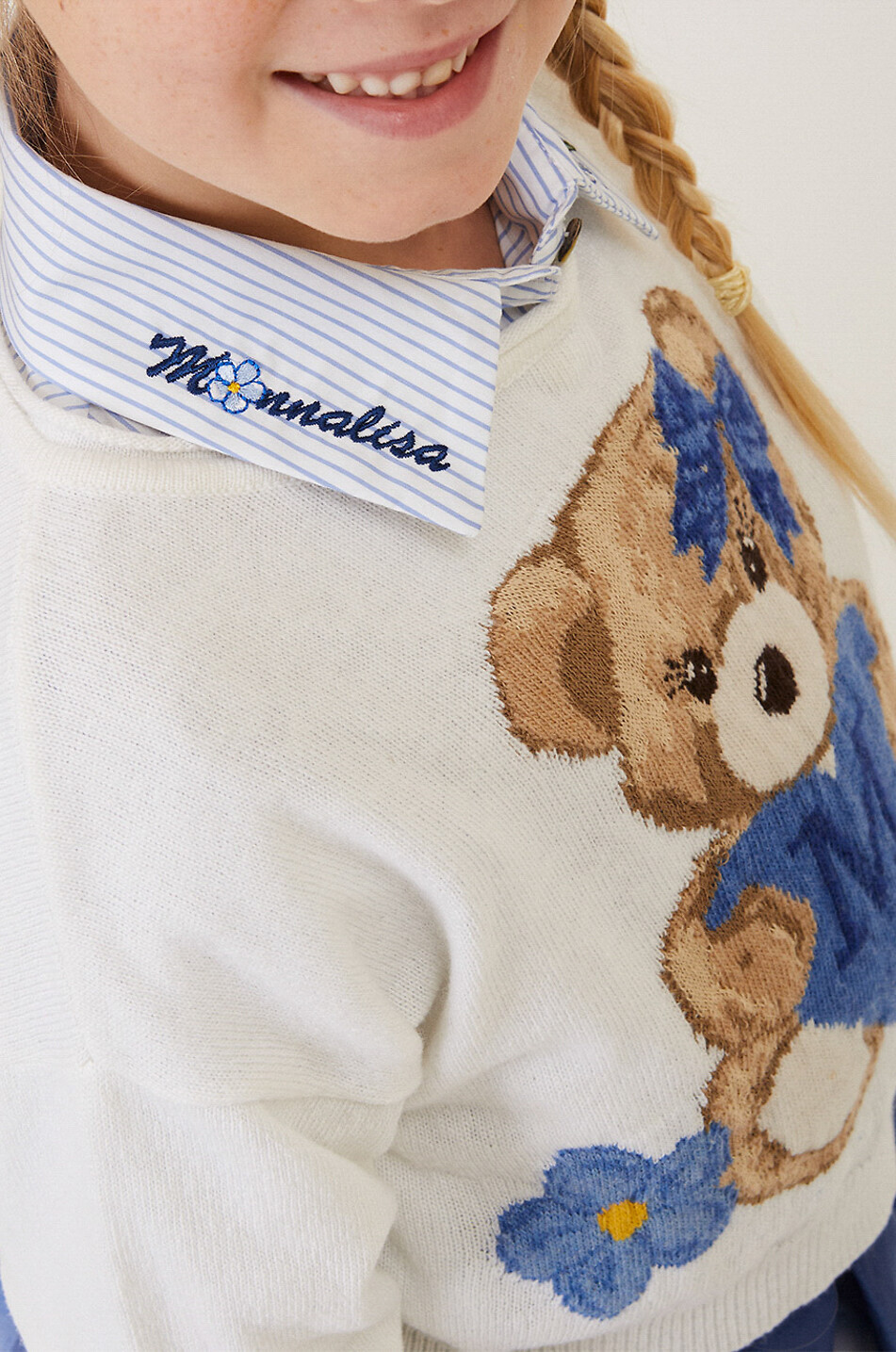 Mädchen-Jacquardpullover Orso