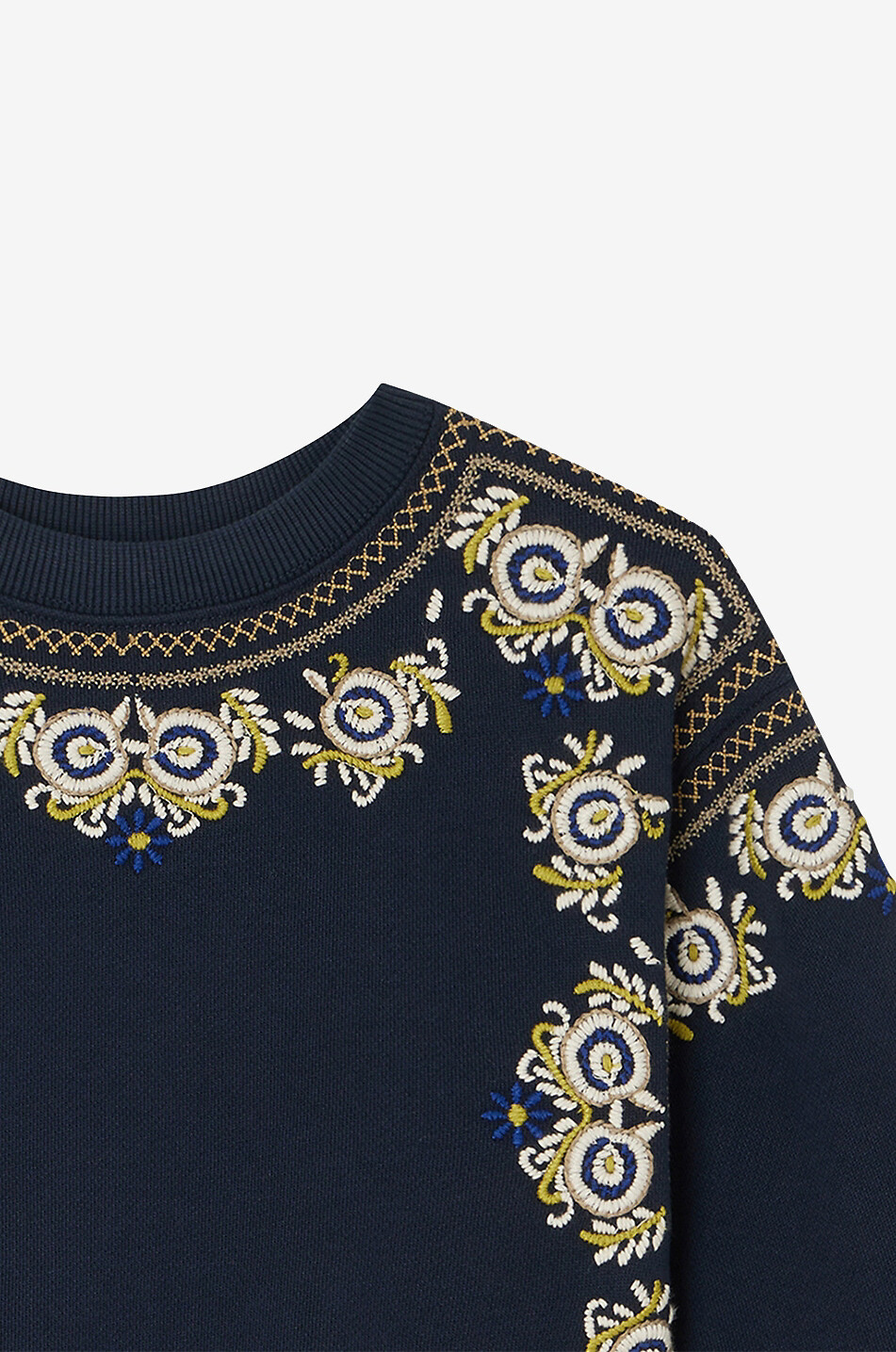 BONPOINT Besticktes Sweatshirt für Mädchen Dolores Mädchen DUNKELBLAU 3