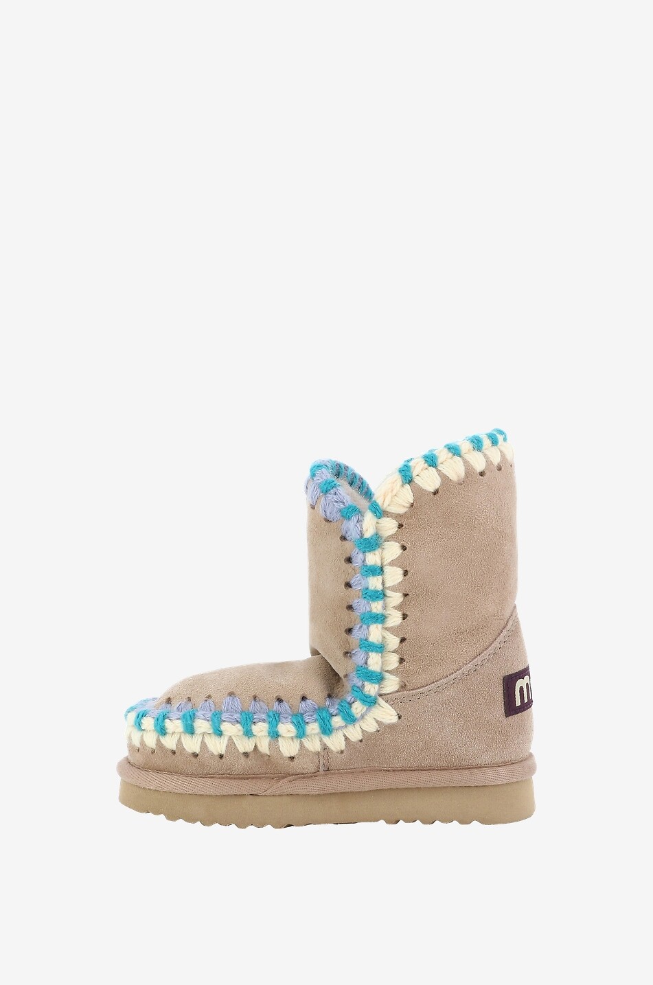 MOU Bottines chaudes fille Eskimo Overstitching Kid Fille CAMEL 3