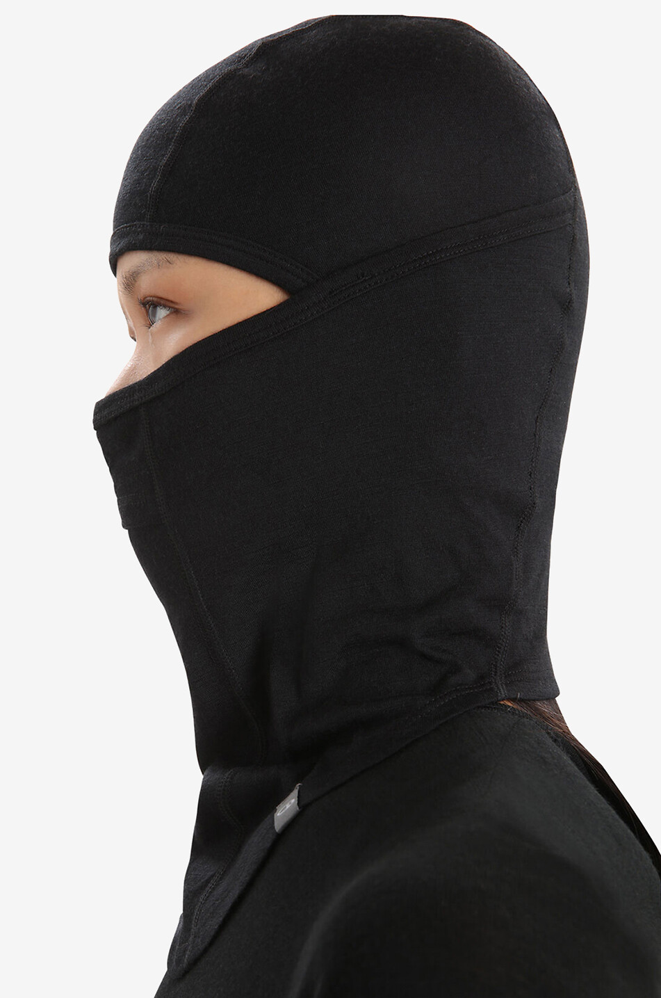 ICE BREAKER Cagoule de ski en laine mérinos Oasis Femme NOIR 3