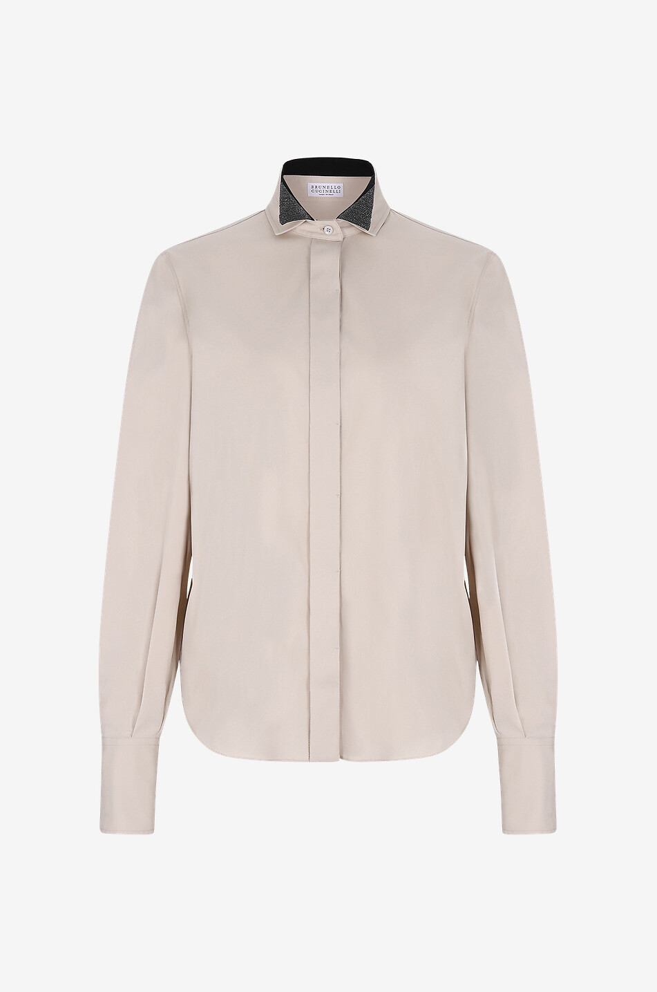 Wingtip Fantaisie stretch poplin shirt