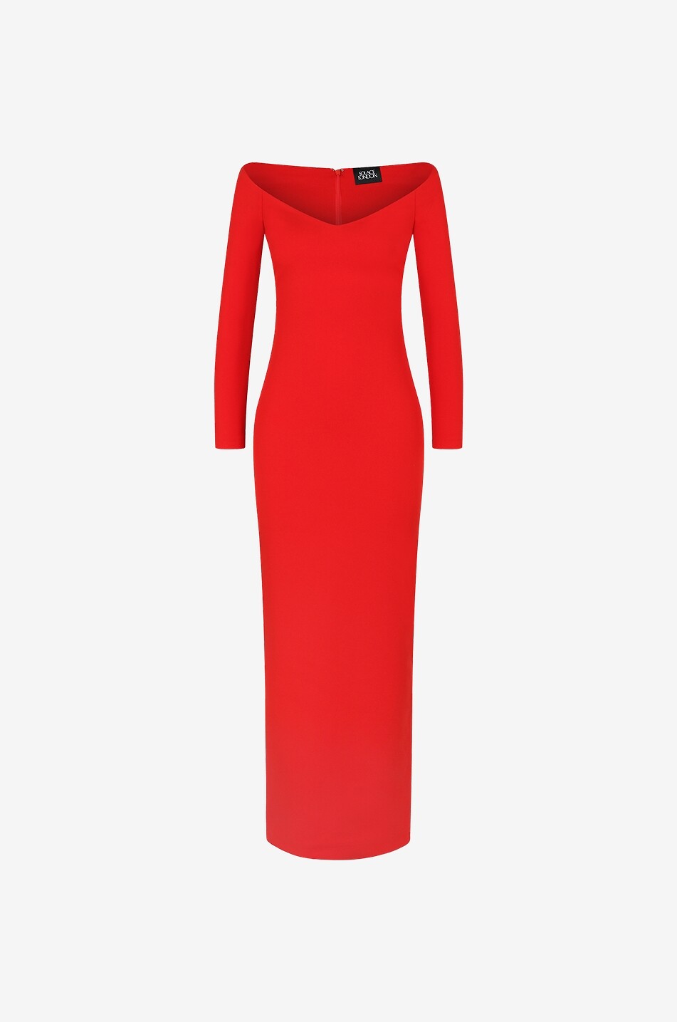 The Tara long off-shoulder dress