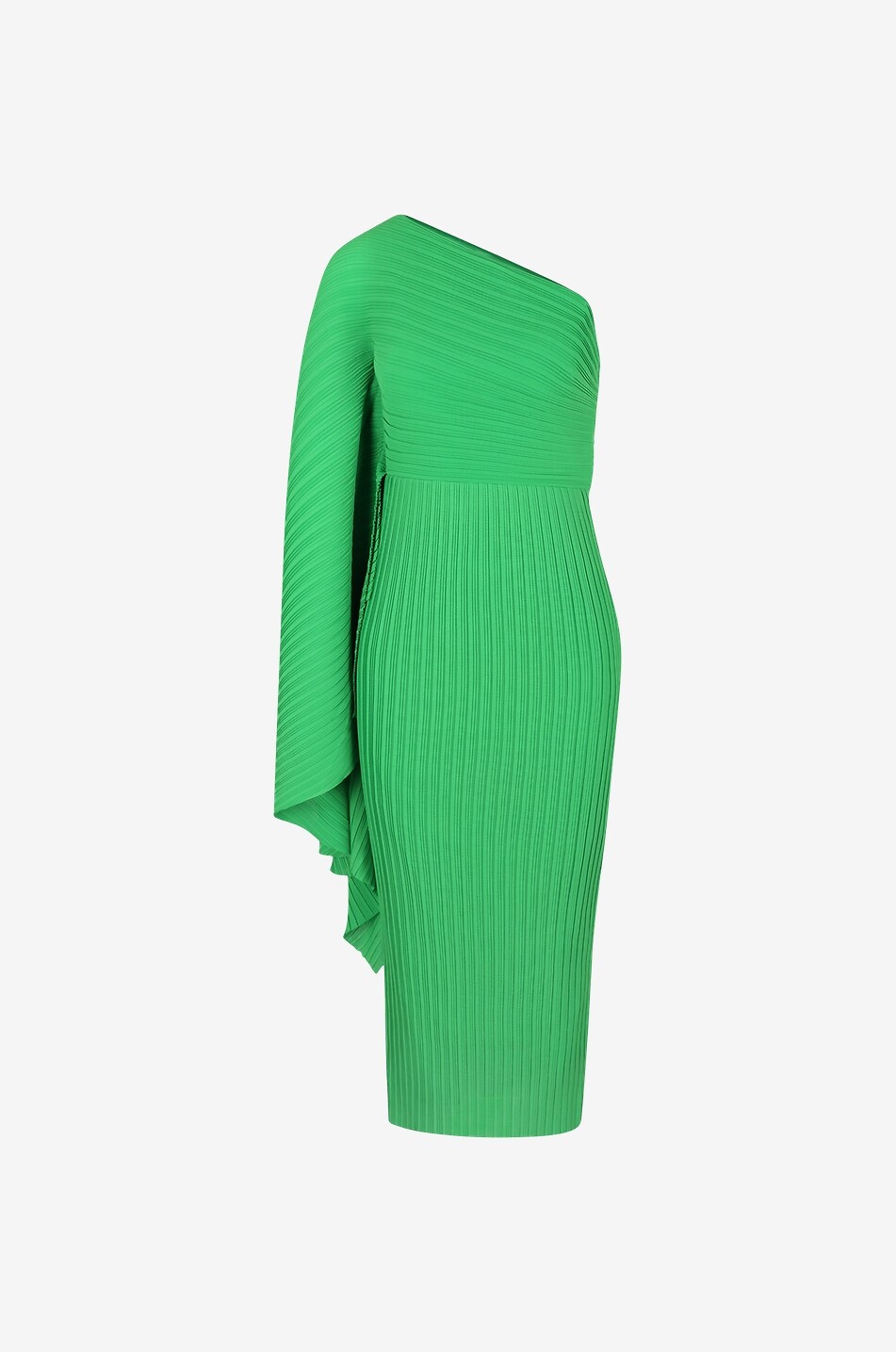 Robe midi asymétrique plissée The Lenna