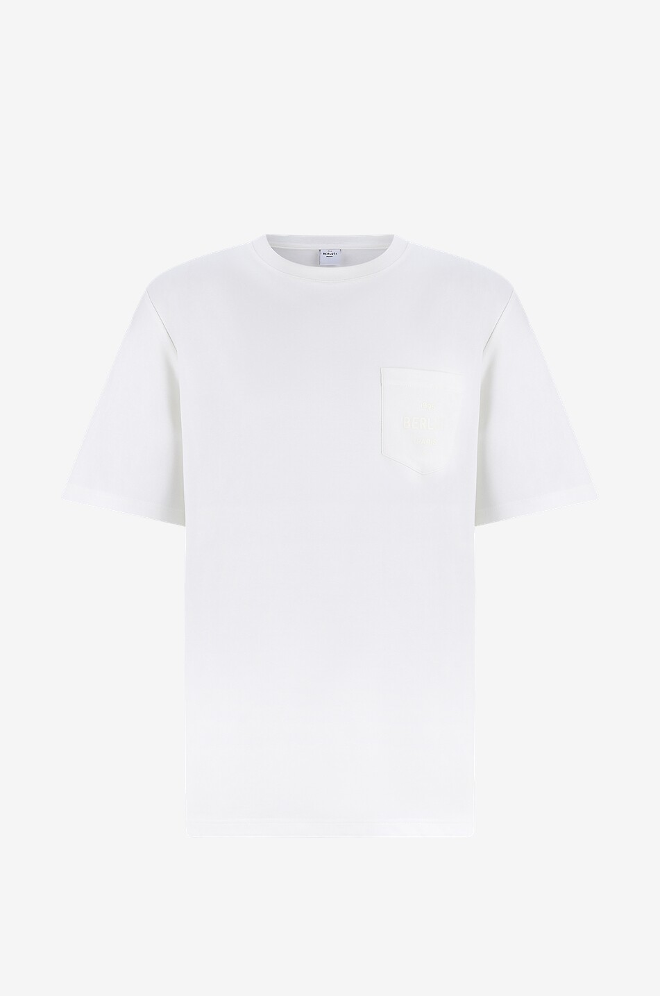 BERLUTI Pocket Logo short-sleeved jersey T-shirt Men WHITE 1