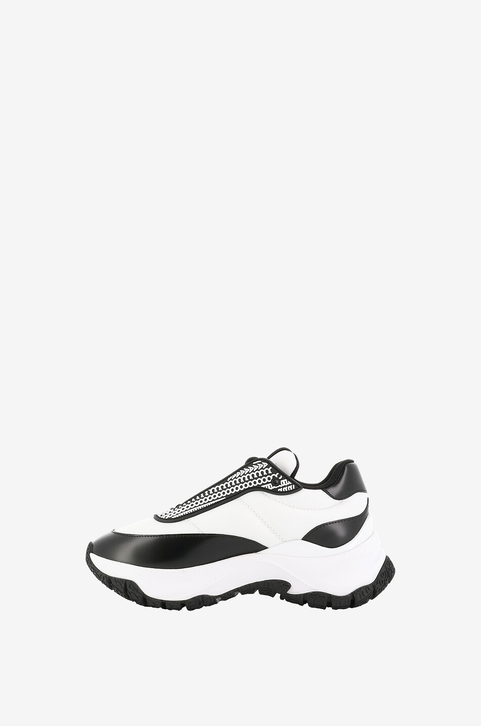 MARC JACOBS Niedrige Schnürsneakers aus Nylon The Lazy Runner Damen WEISS 5
