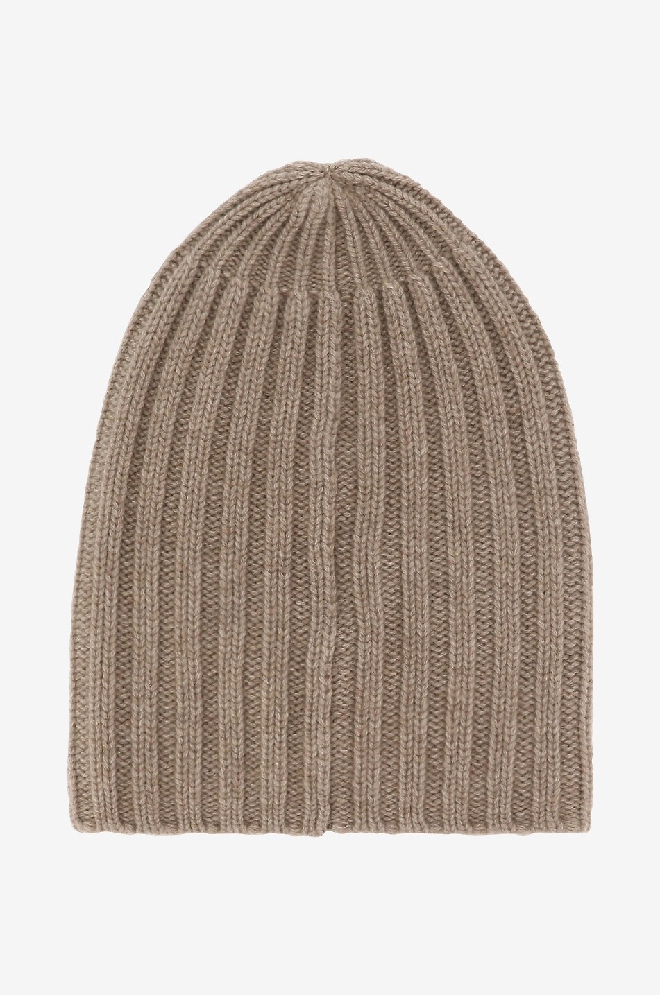 BONGENIE Chunky rib knit cashmere beanie Women BEIGE 1