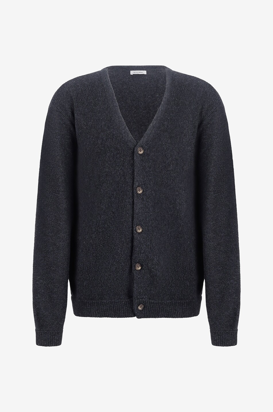 AMERICAN VINTAGE Voxybay wool viscose and cashmere cardigan Men DARK GREY 1
