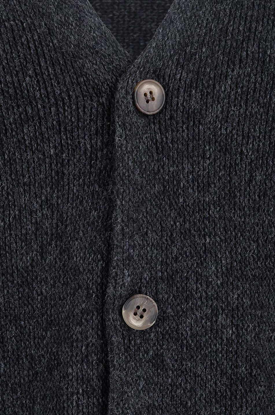 AMERICAN VINTAGE Voxybay wool viscose and cashmere cardigan Men DARK GREY 3