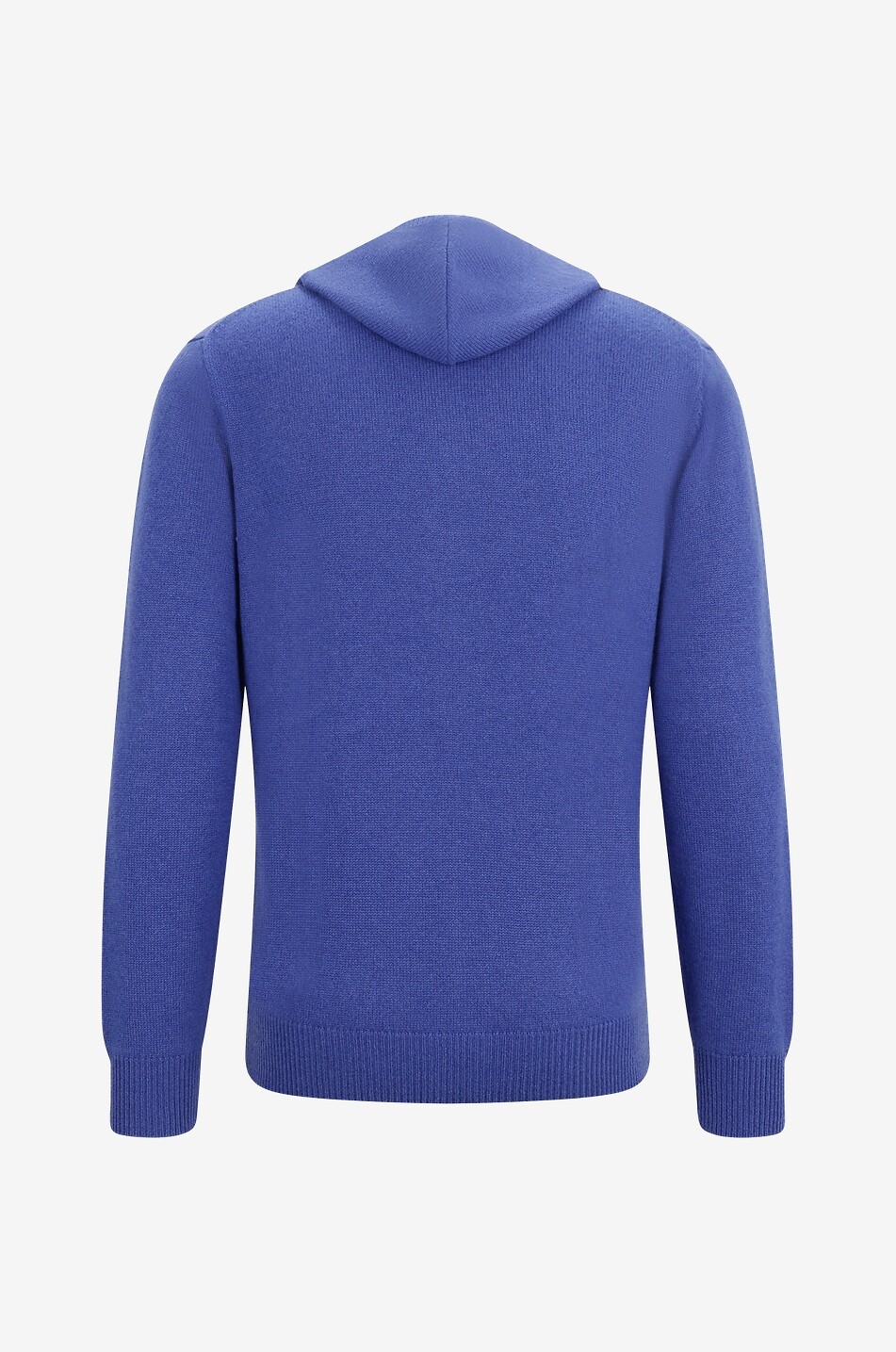 BONGÉNIE Cardigan zippé à capuche en cachemire Homme BLEU MOYEN 2