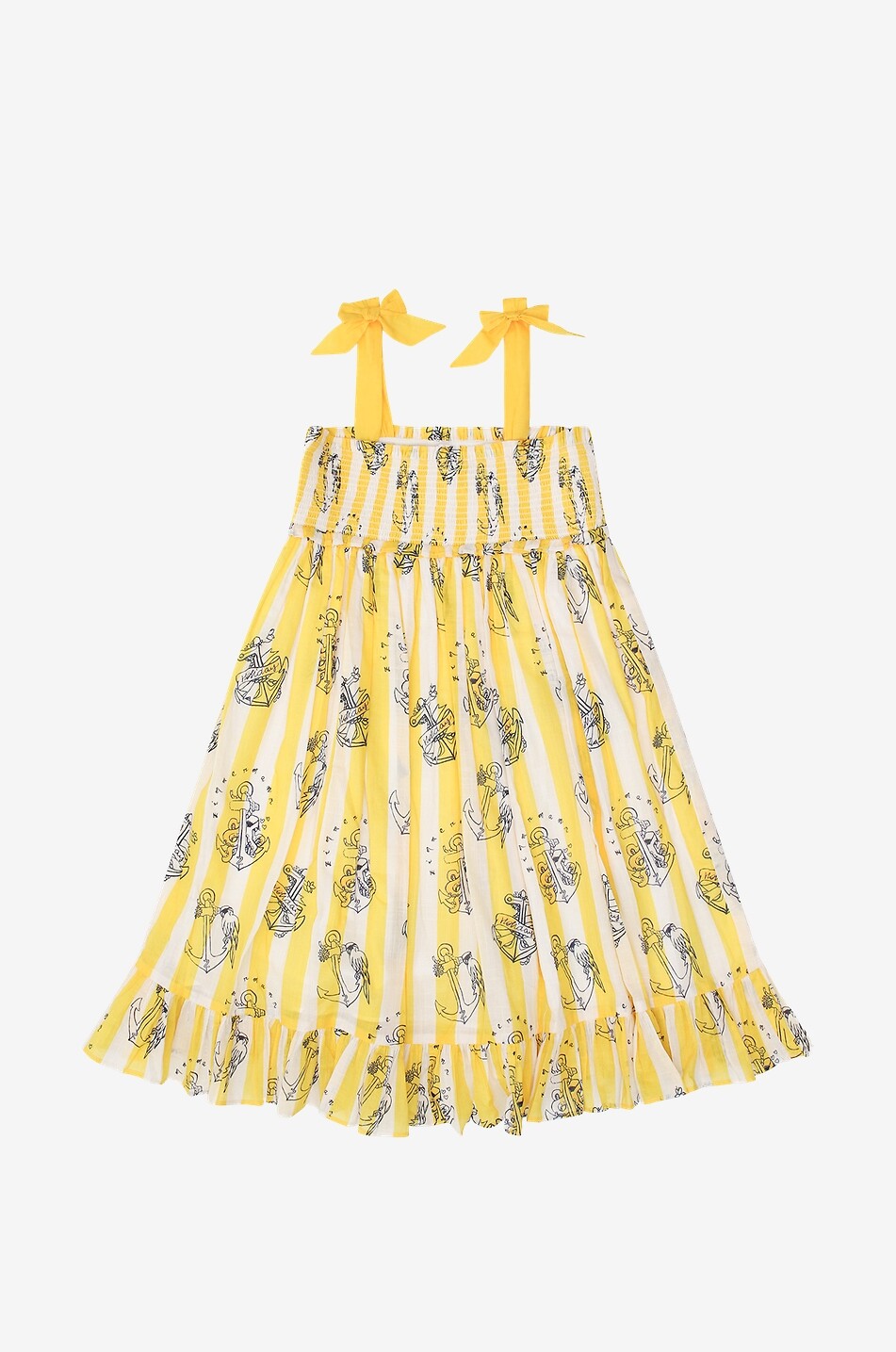 Robe rayée à bretelles fille Alight Shirred