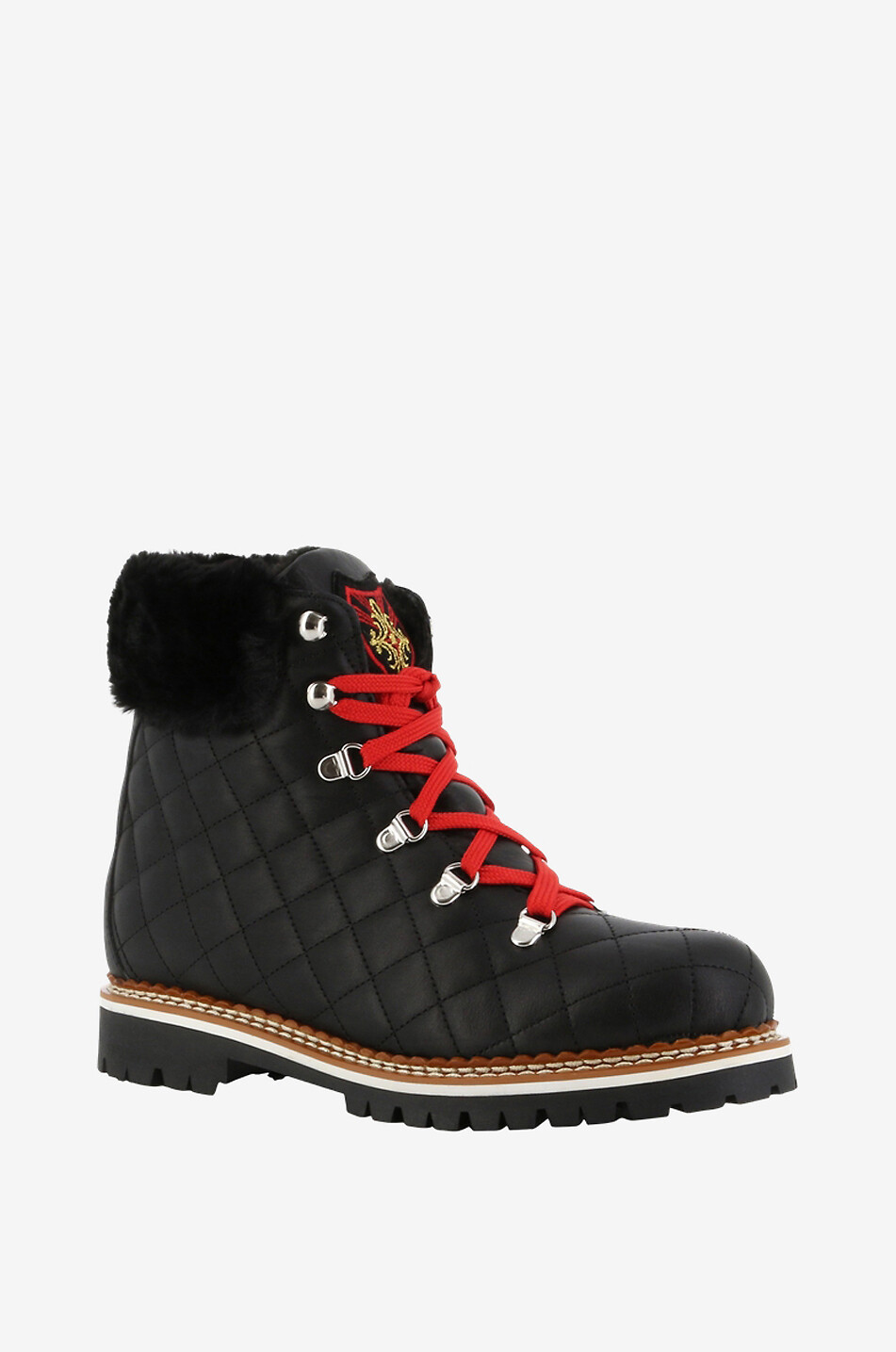 LA THUILE SRL Bottines chaudes matelassées Art. 976 Femme NOIR 1