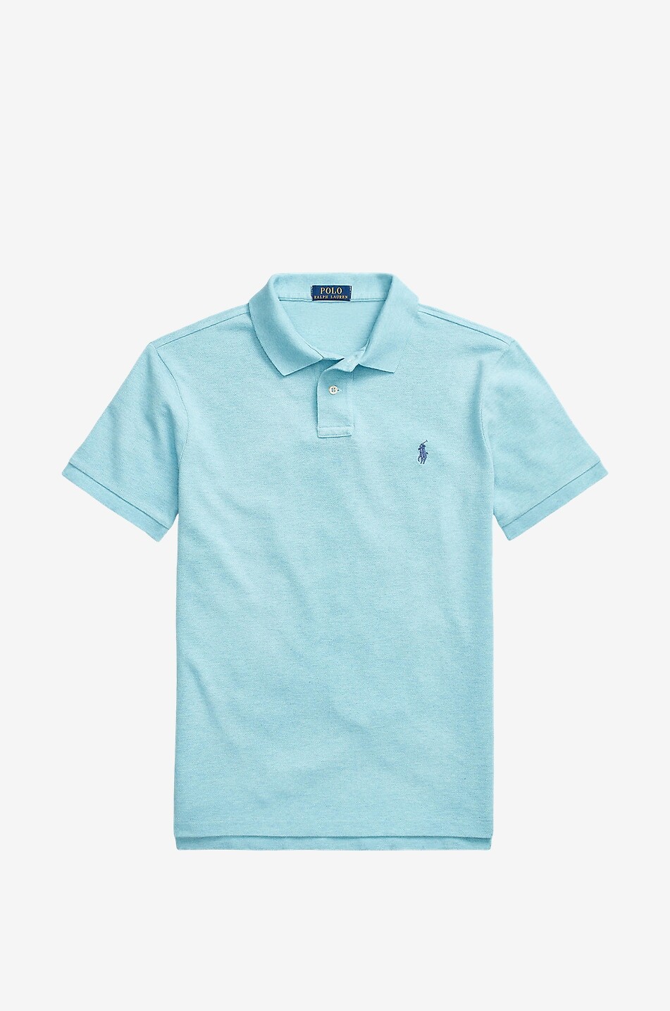 Custom Slim Fit Pony embroidered piqué cotton polo shirt