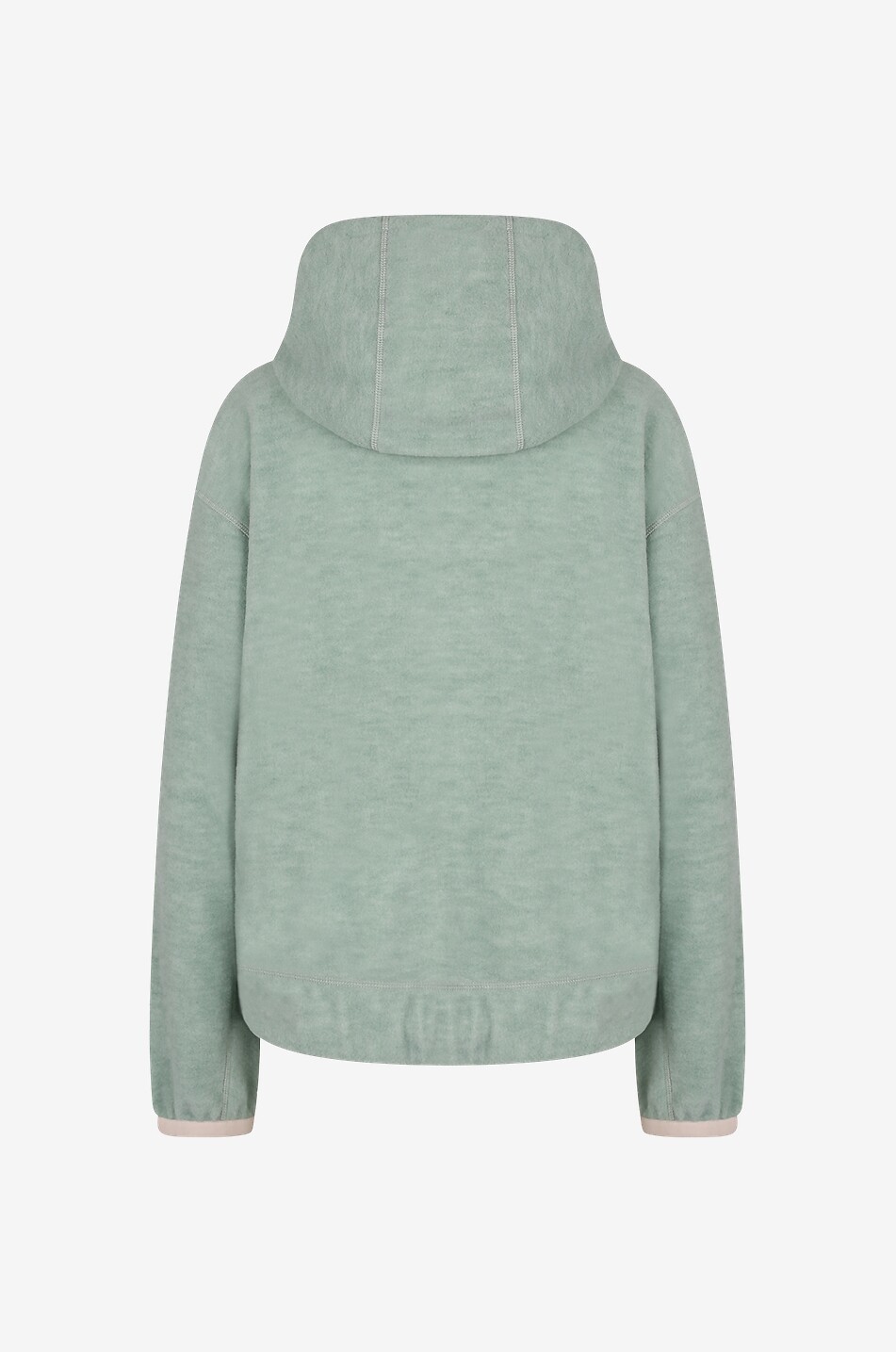 MONCLER GRENOBLE Sweat-shirt à capuche en polaire patch montagne #MONCLER Femme VERT CLAIR 2