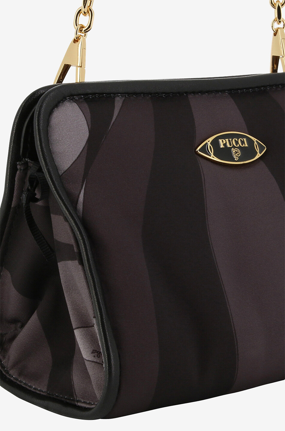PUCCI Marmo-Bedruckte Schultertasche Mimi Damen DUNKELGRAU 5
