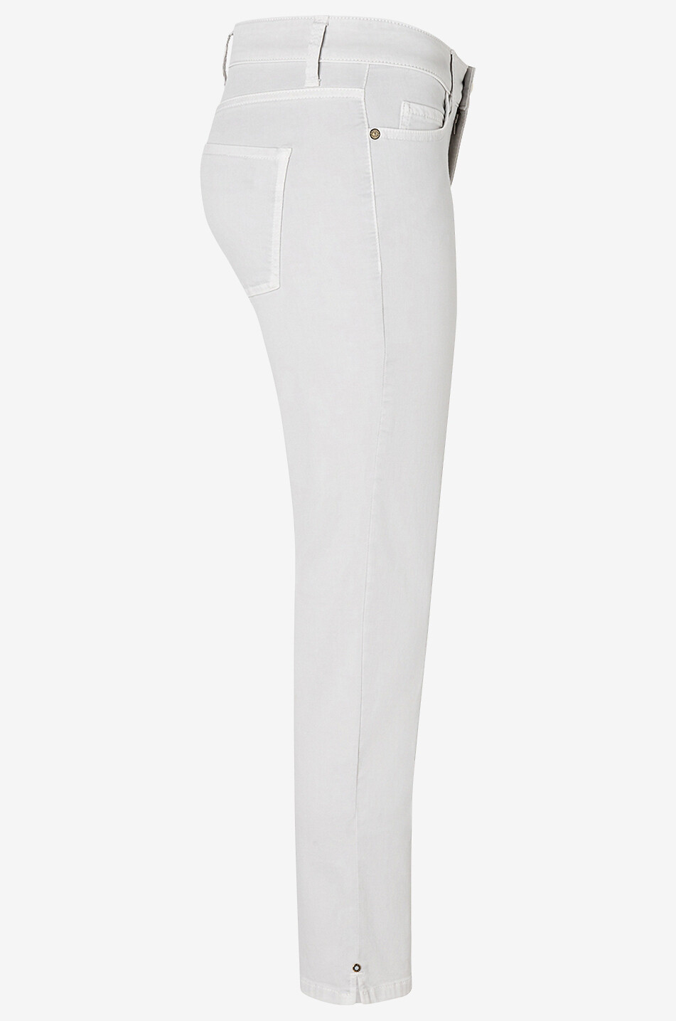 CAMBIO Slim-Fit-Jeans aus samtigem Denim Piper Damen WEISS 6
