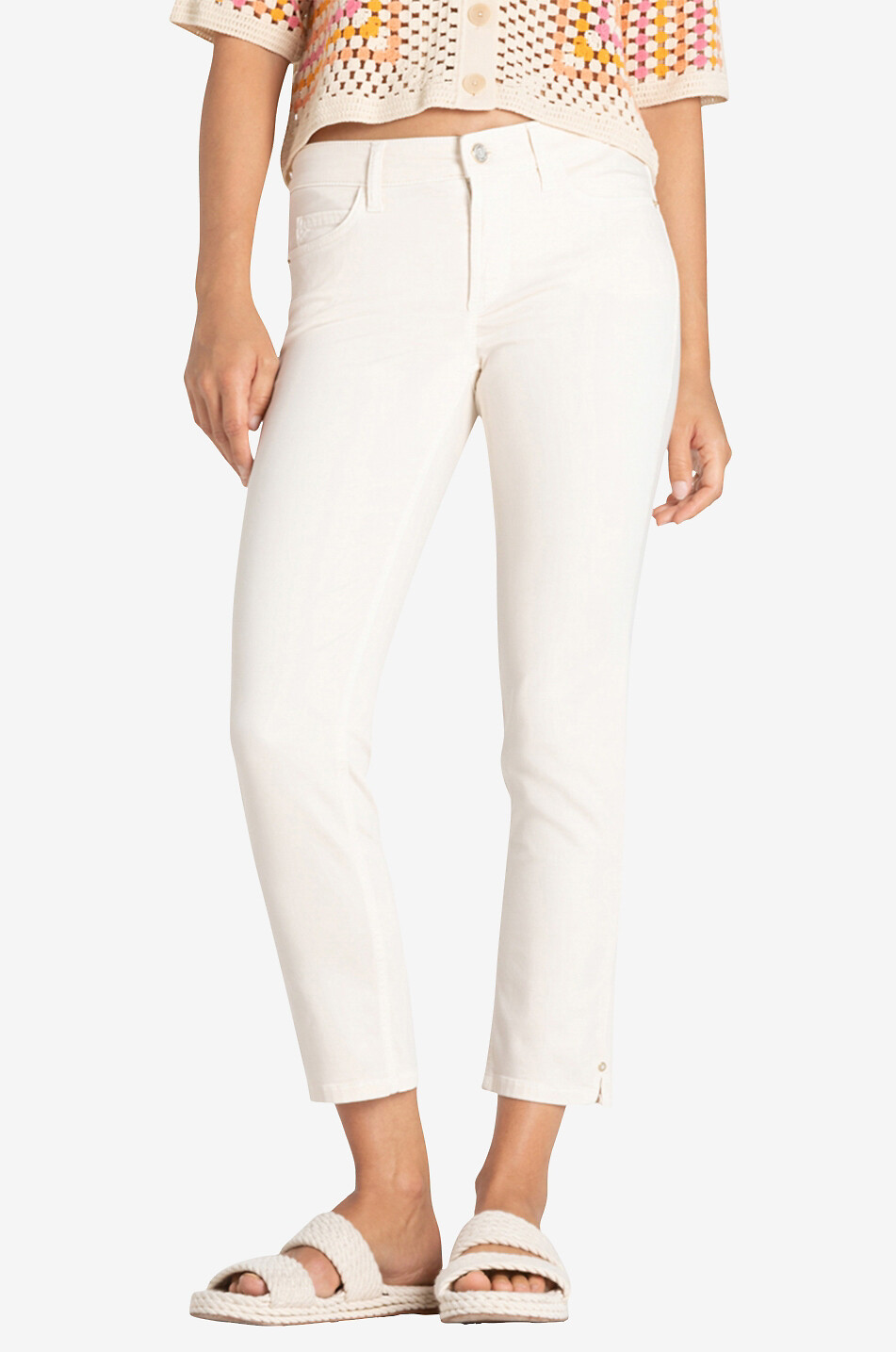 Jean slim en denim toucher velours Piper