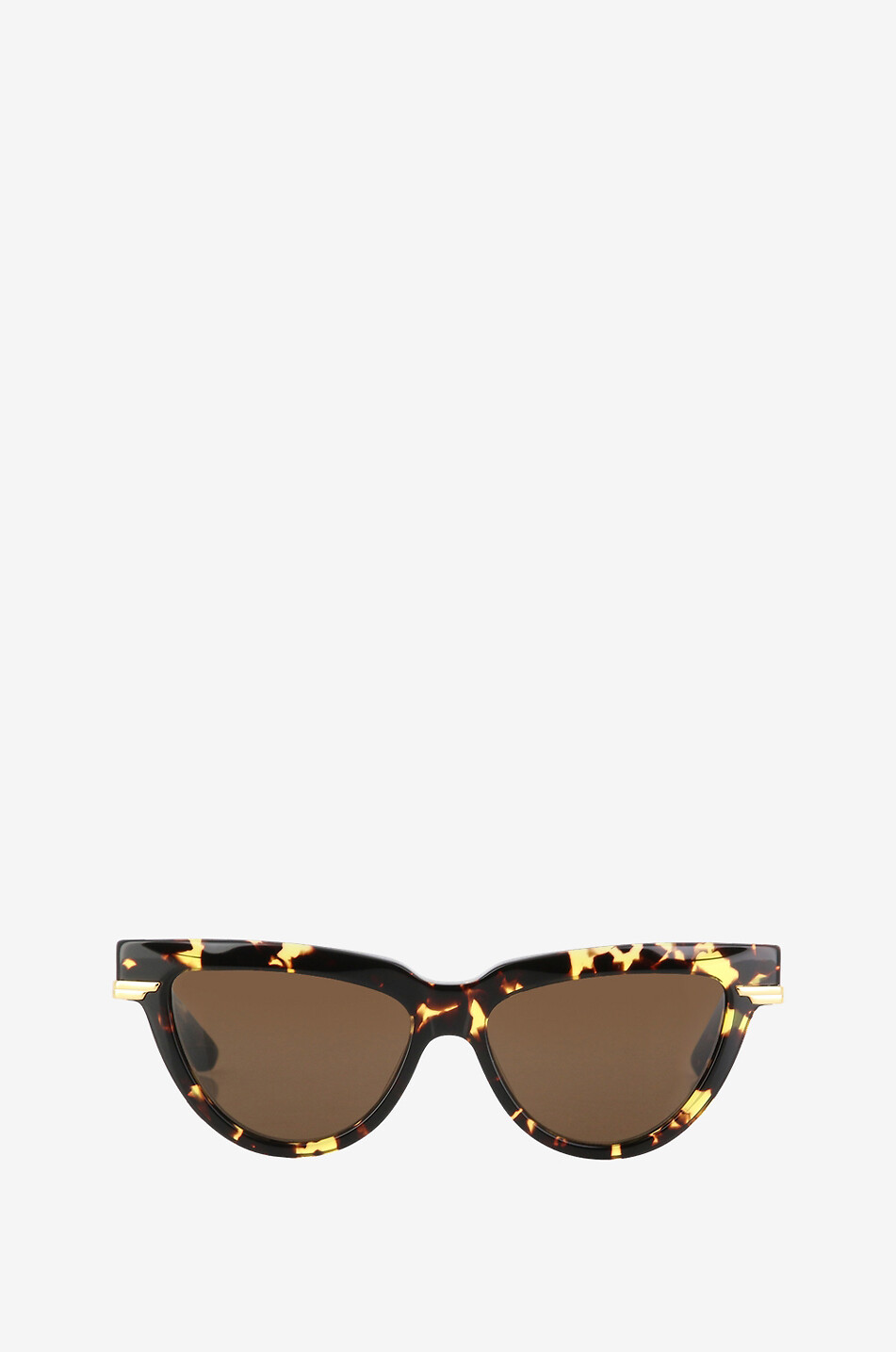 BOTTEGA VENETA Classic cat-eye tortoise effect sunglasses Women GOLDEN 1