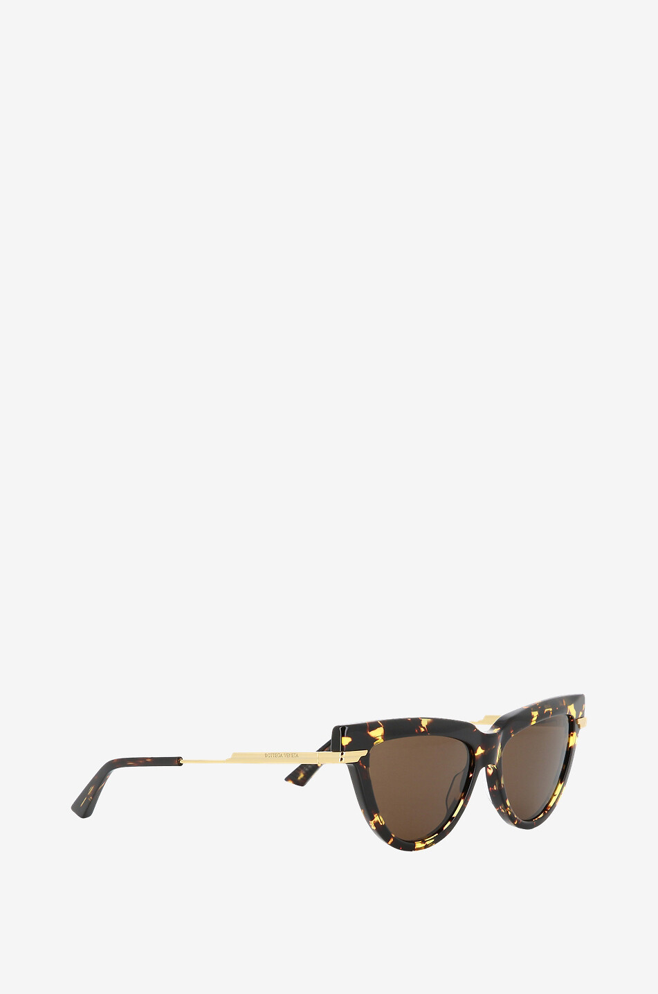 BOTTEGA VENETA Classic cat-eye tortoise effect sunglasses Women GOLDEN 2