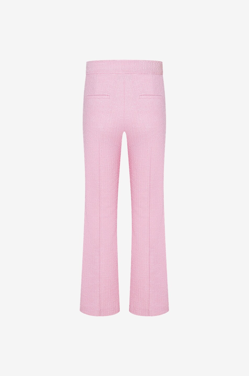CAMBIO Faith tweed effect flared cropped jersey trousers Women PINK 2