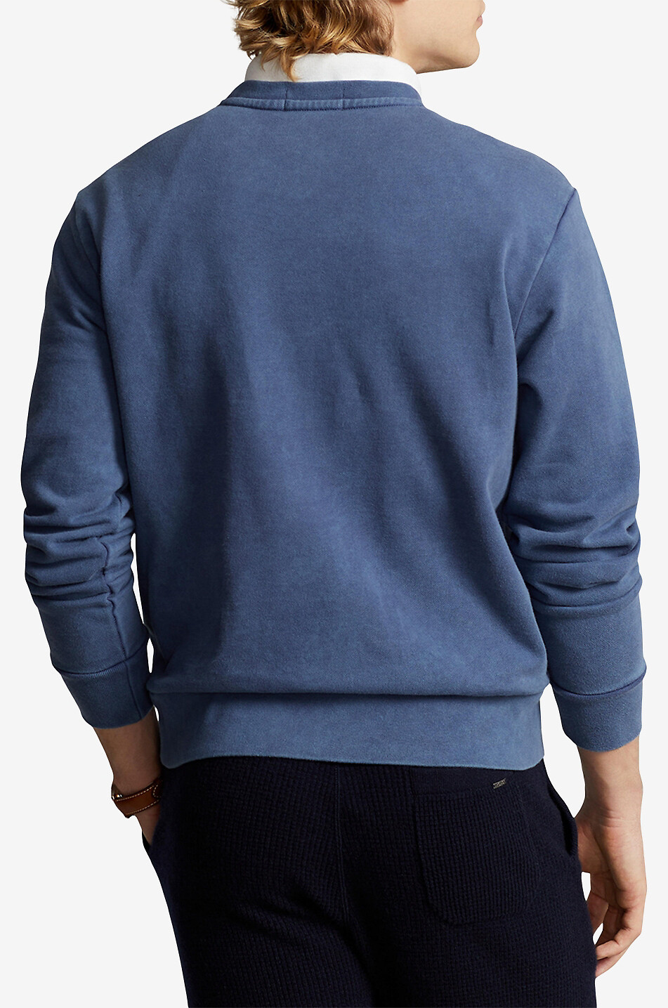 POLO RALPH LAUREN Sweat-shirt léger à col rond Pony Homme BLEU FONCE 3