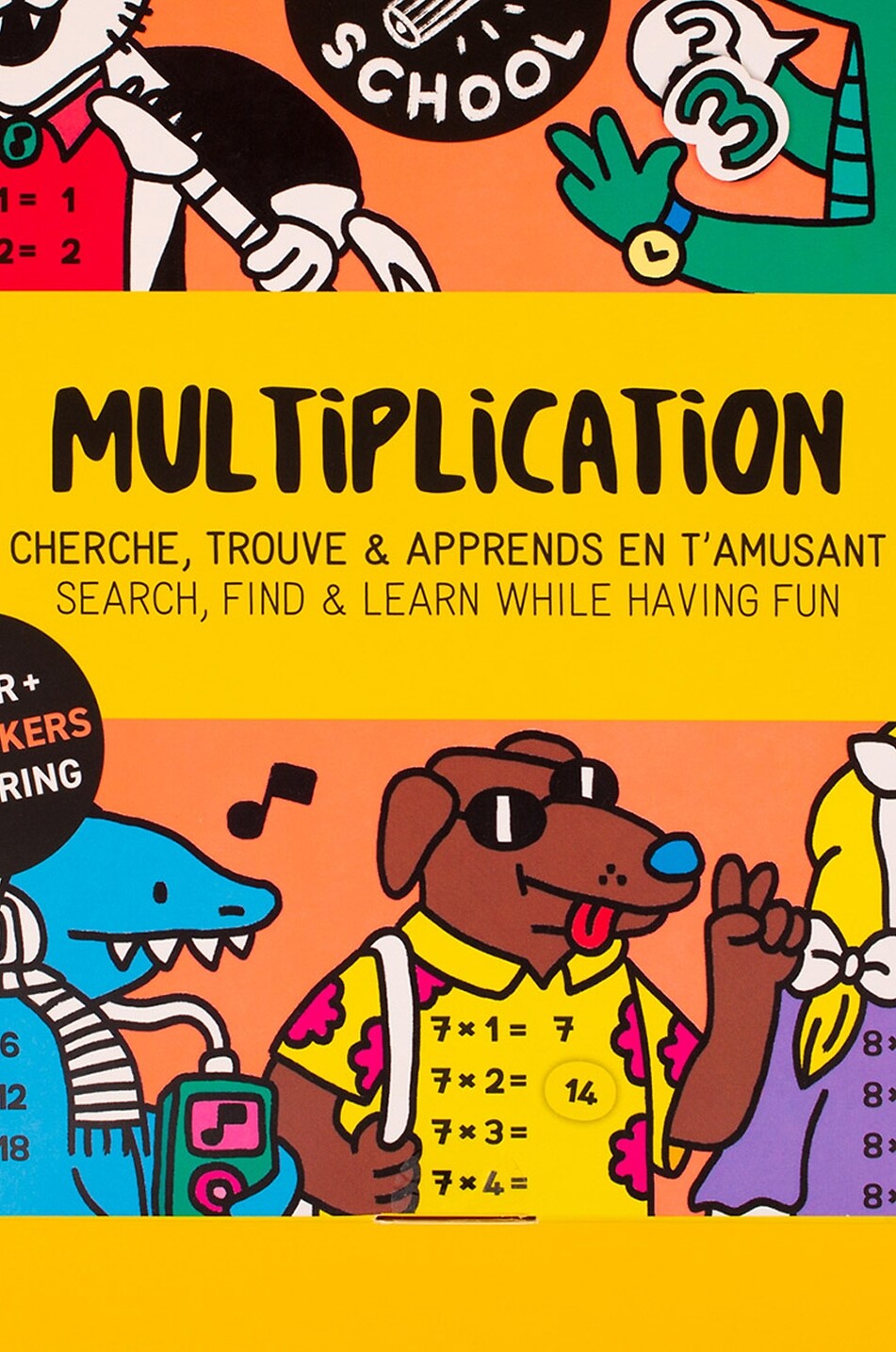 OMY Affiche d'apprentissage et stickers tables de multiplication Bébé Incolore 7