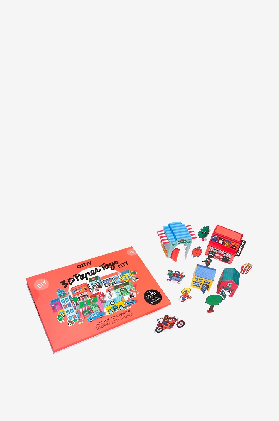 OMY City 3D Paper Toys construction toy Baby Colourless 3