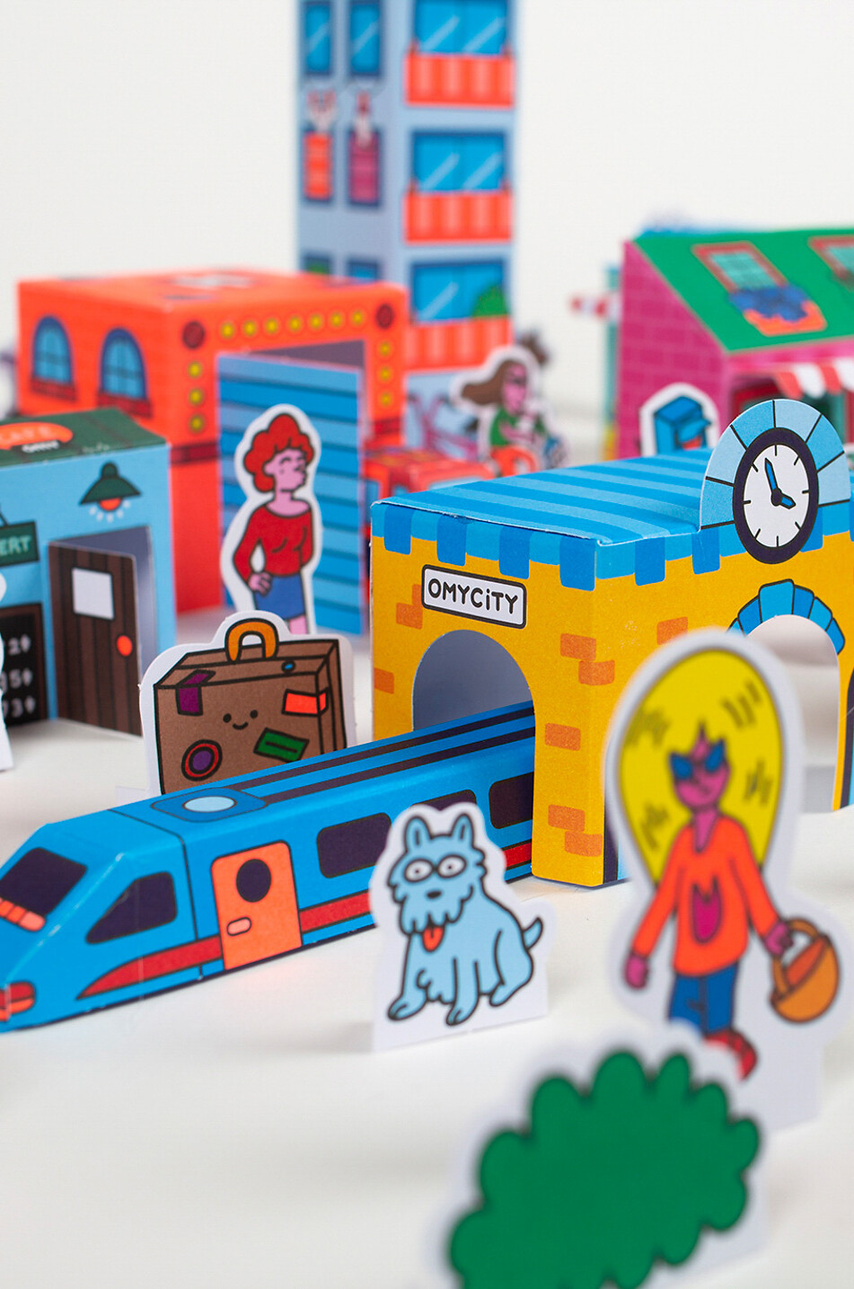 OMY City 3D Paper Toys construction toy Baby Colourless 6