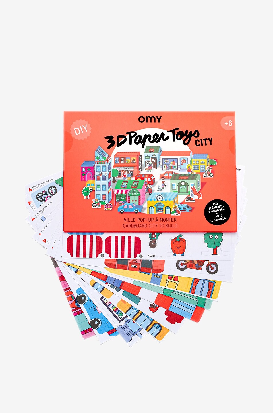 OMY City 3D Paper Toys construction toy Baby Colourless 8