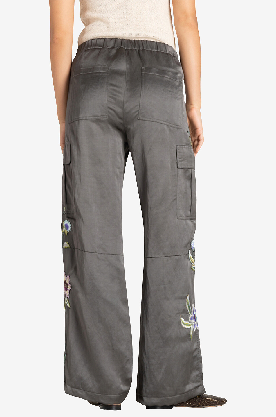 CAMBIO Pantalon cargo large brodé Morgan Femme MULTICOLORE 5