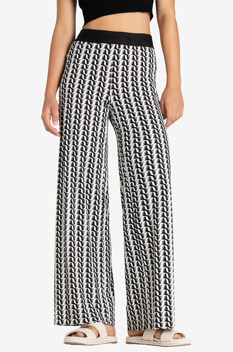 Hose mit weitem Bein und Motiven Allison