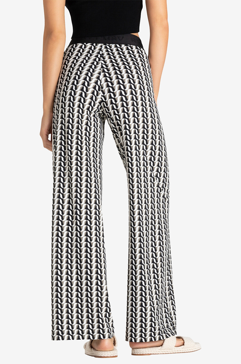 Pantalon large à motifs Allison