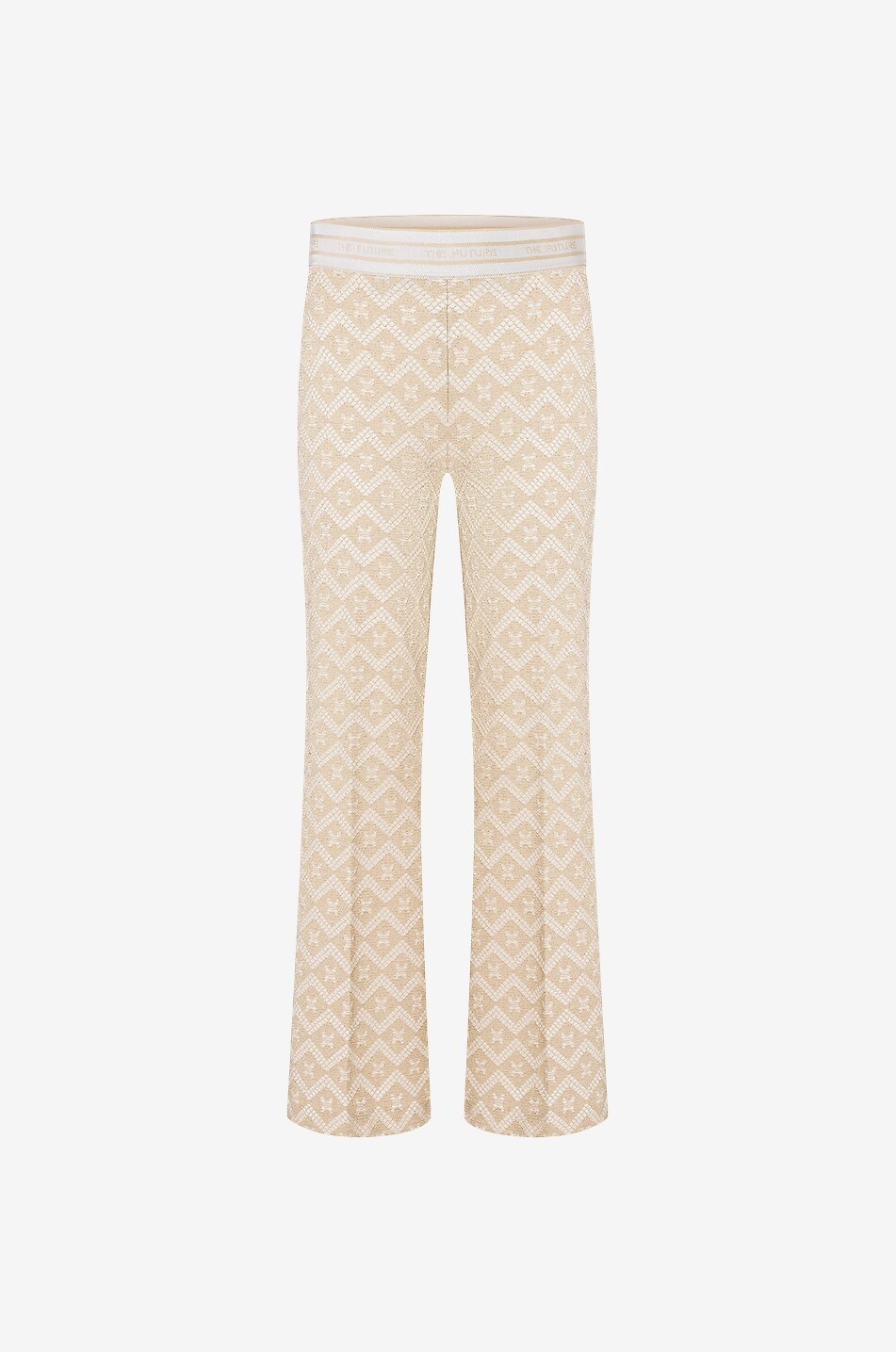 Francis jacquard wide-leg trousers