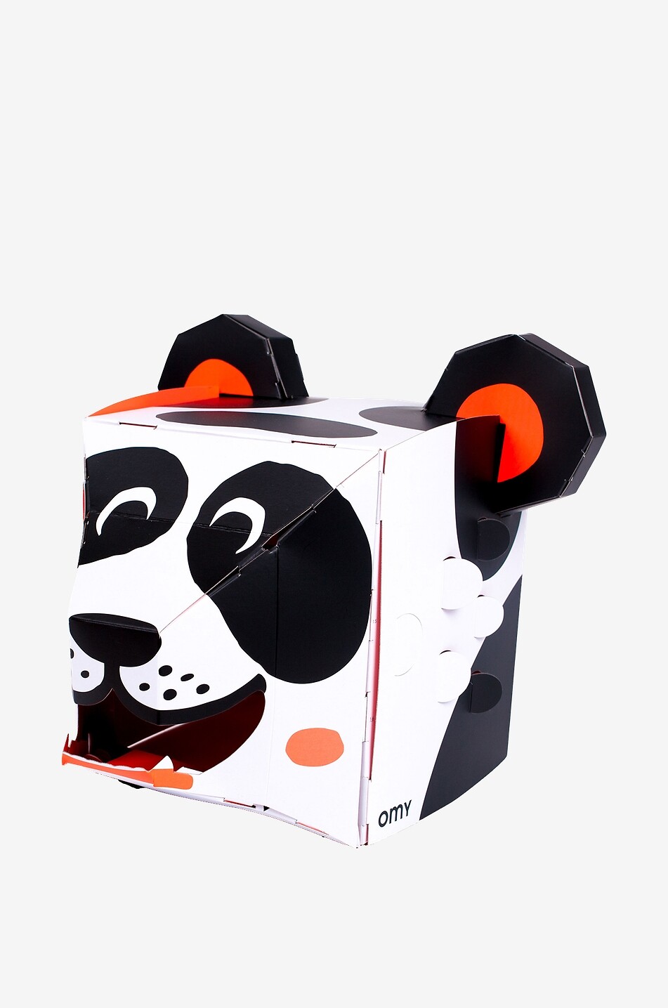 OMY Maske zum Basteln Mask 3D Panda Baby Farblos 4