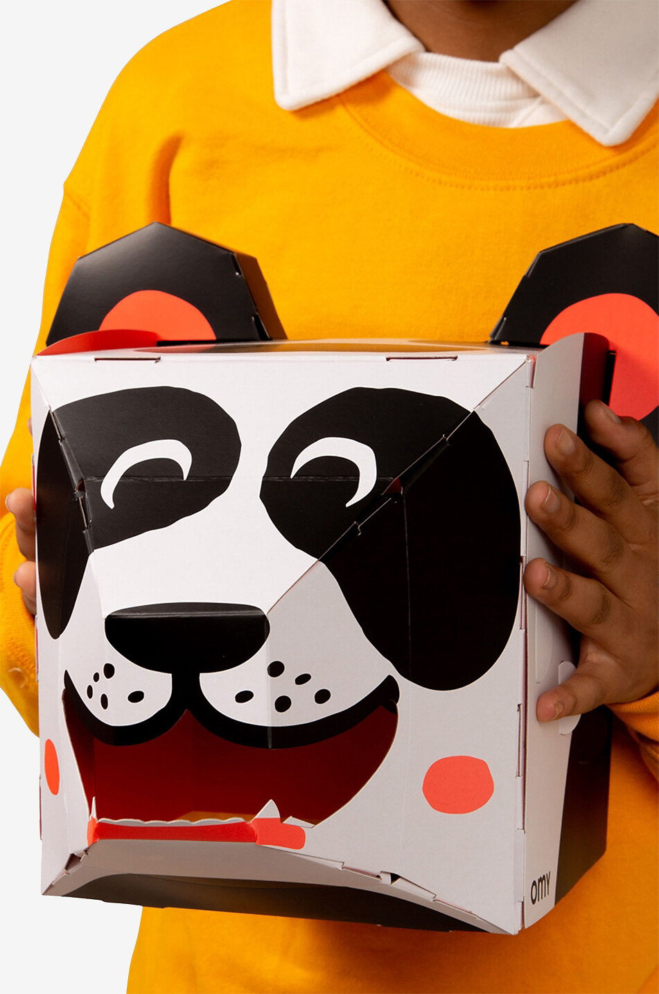 OMY Maske zum Basteln Mask 3D Panda Baby Farblos 6