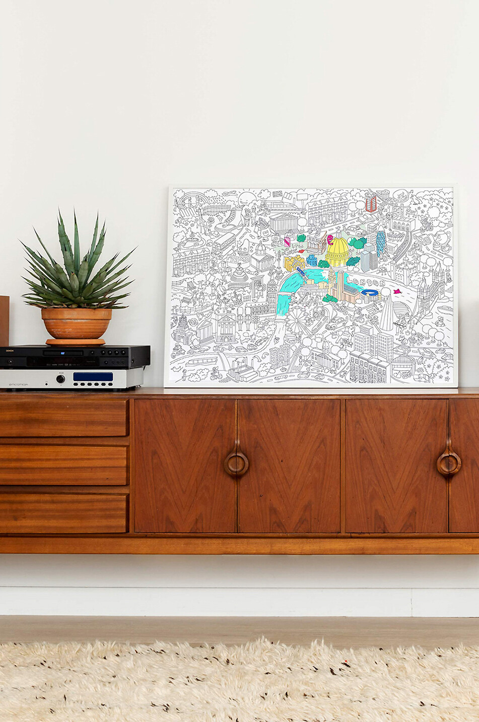 OMY London giant colouring poster Baby Colourless 5
