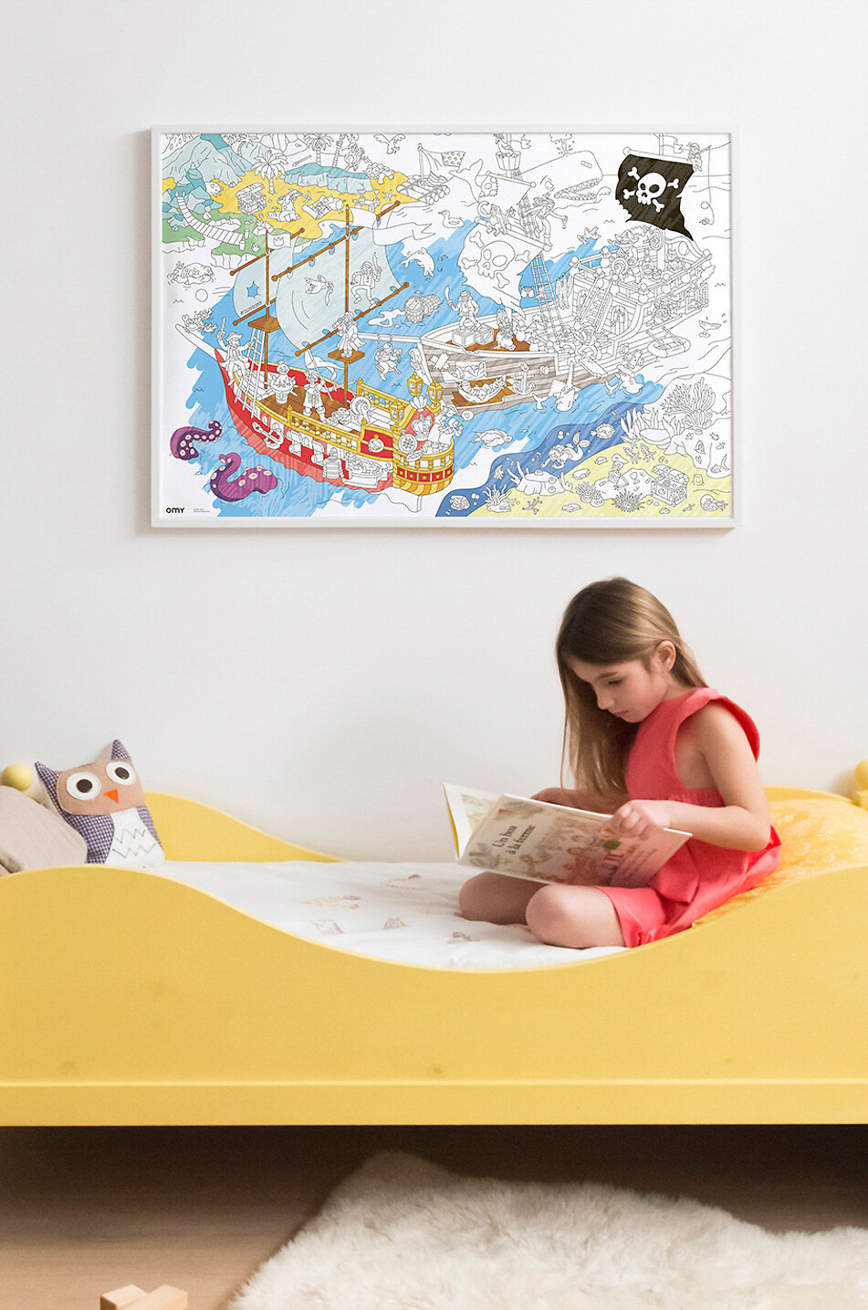 OMY Riesenposter zum Ausmalen Pirates Baby Farblos 3