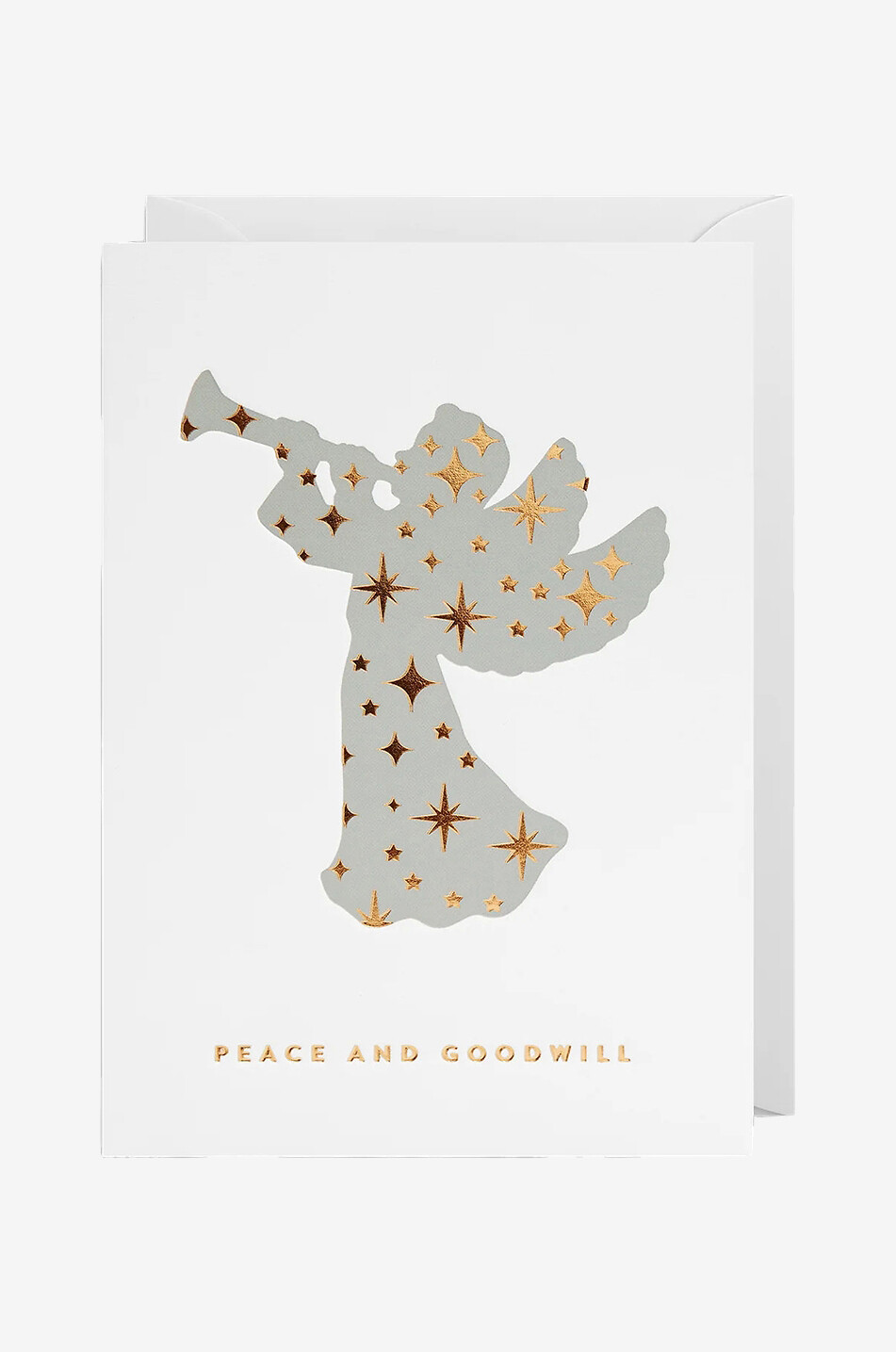 Peace and Goodwill angel greeting card