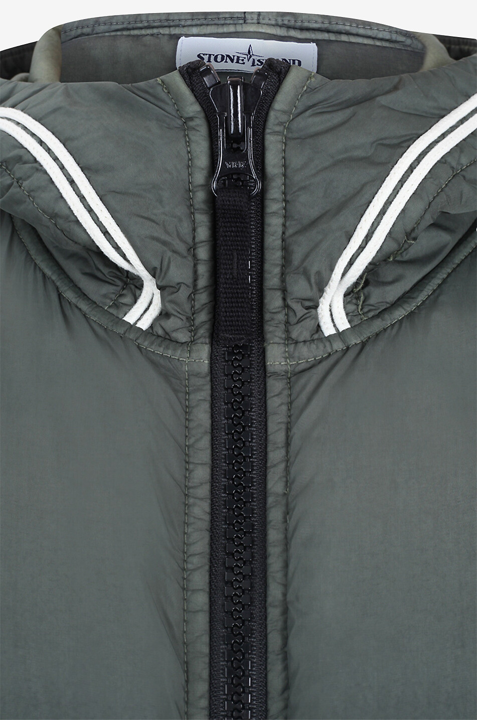 STONE ISLAND Leichte Daunenjacke Garment Dyed Crinkle Reps with Primaloft Herren MITTELGRÜN 3