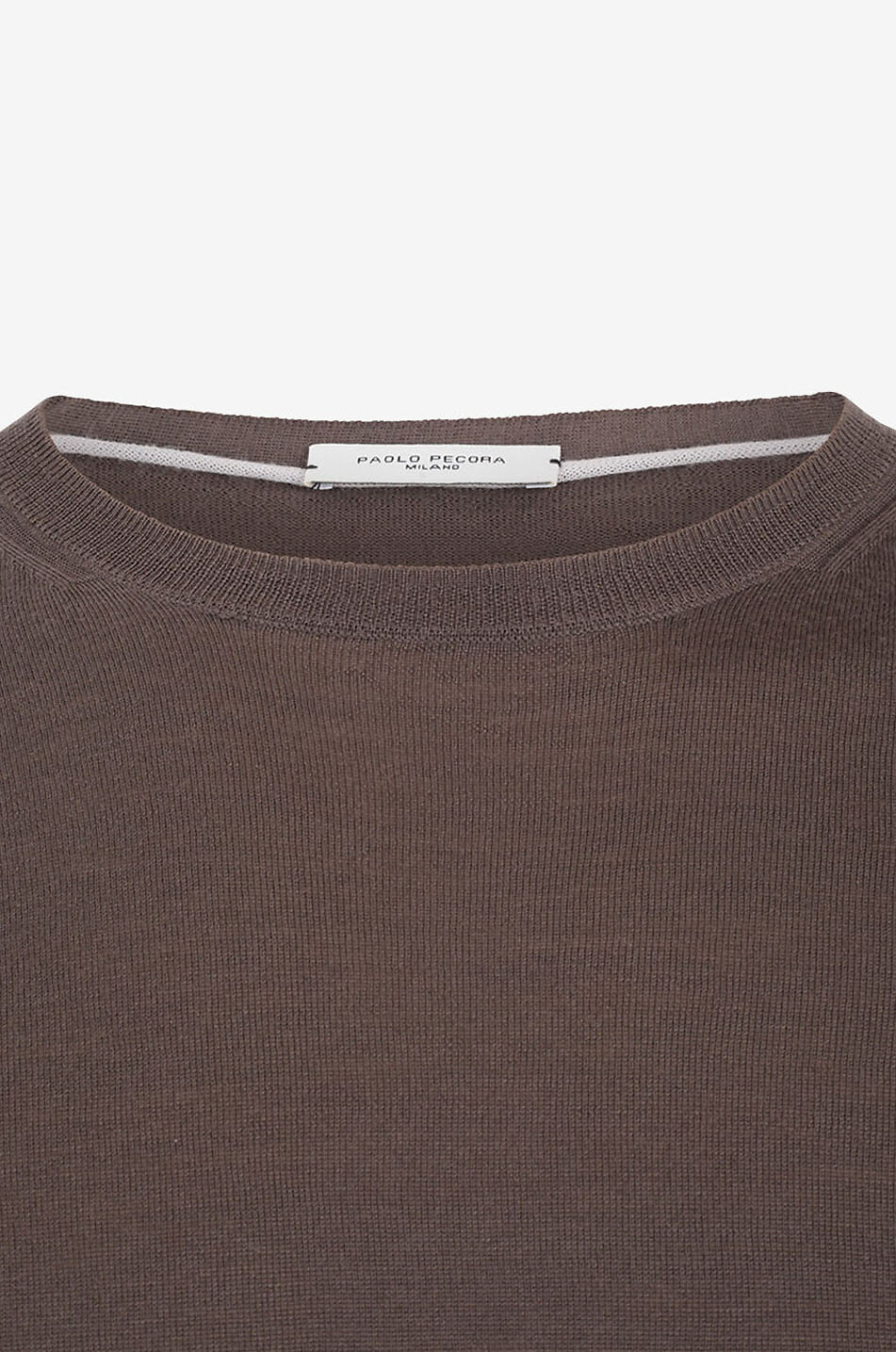 PAOLO PECORA Pullover aus Wolle mit Rundhalsausschnitt Finezza 16 Herren BRAUN 3